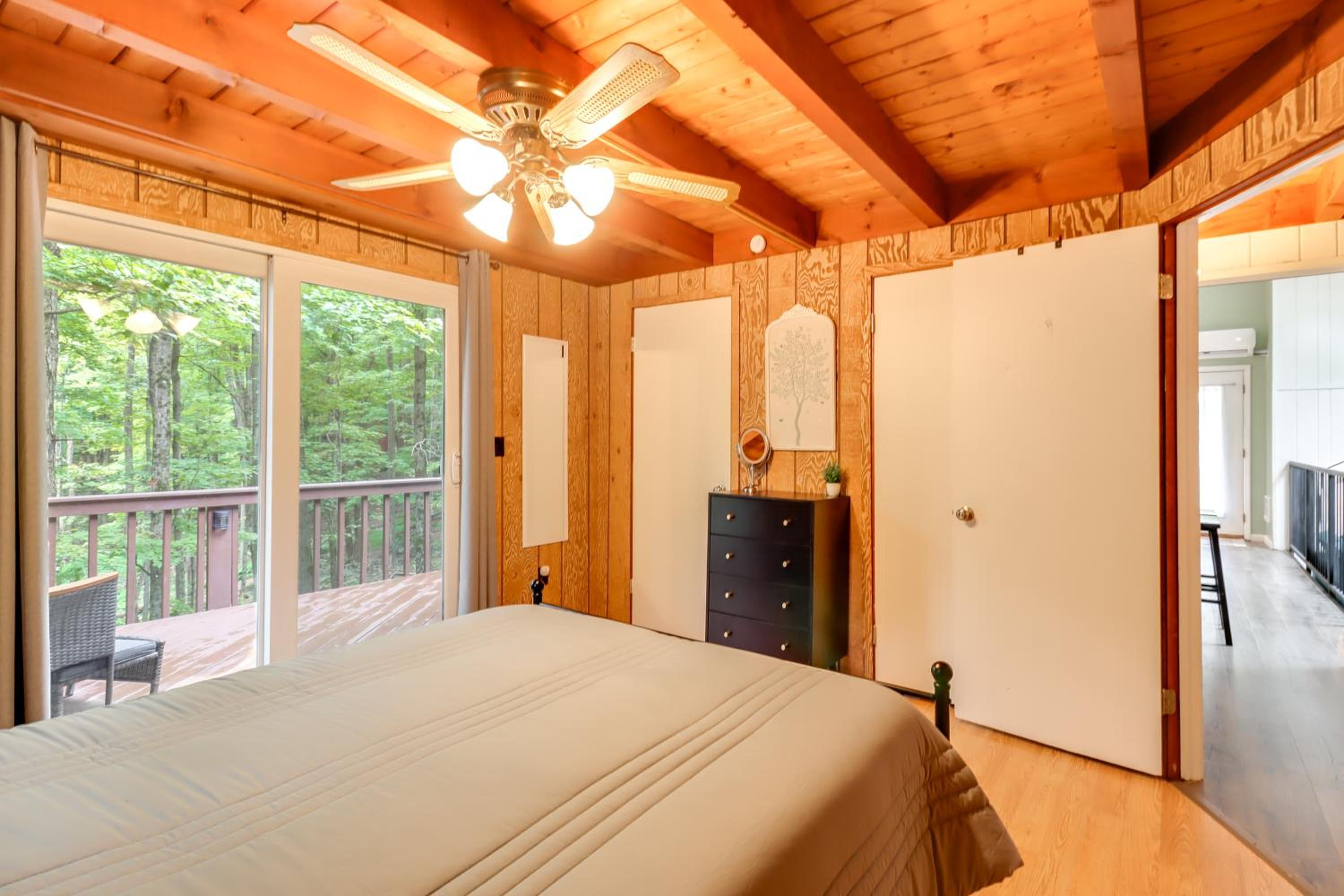 1 Mi to Lake, Golf and Ski Access The Hideout Home!