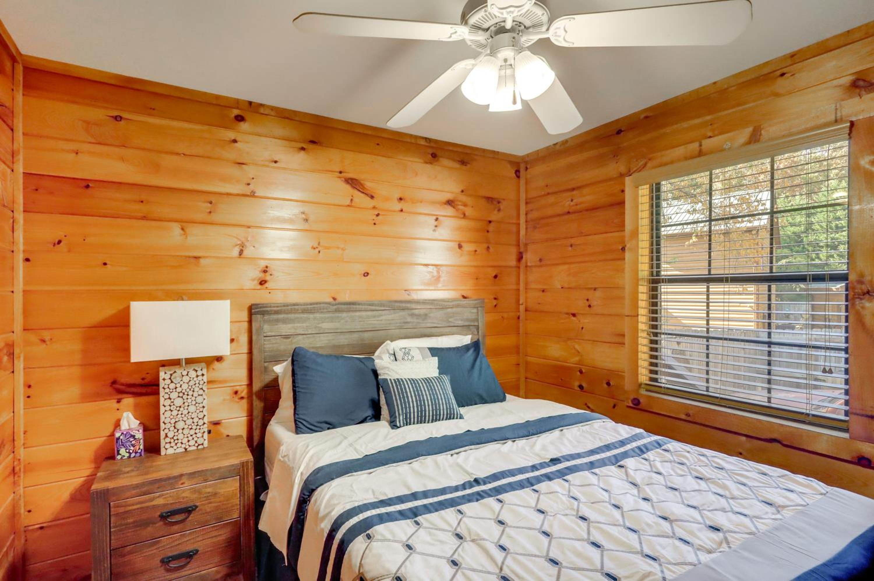 Steps to Lake Lanier Wooded Escape with Boat Dock