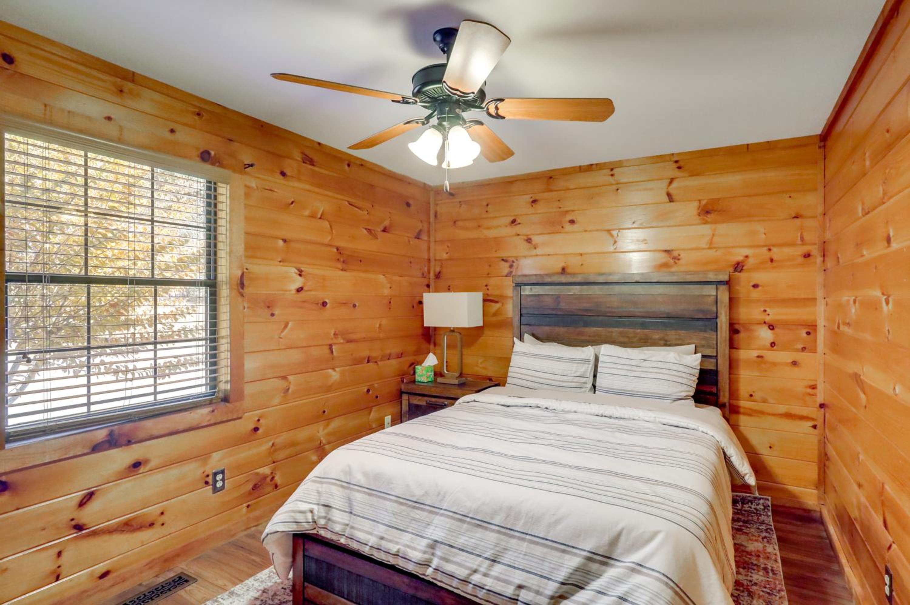 Steps to Lake Lanier Wooded Escape with Boat Dock