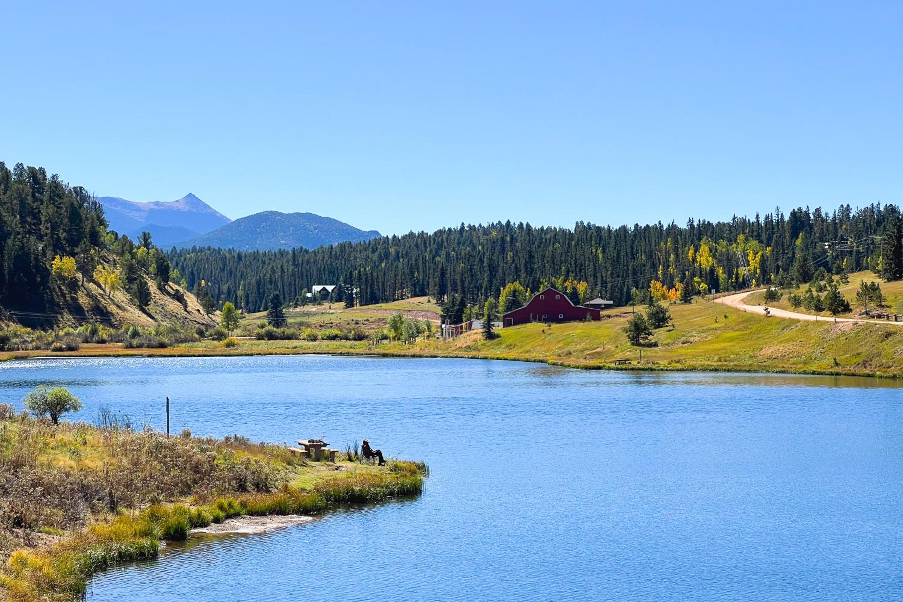 Close to Pike Natl Forest! Lake-View Family Cabin