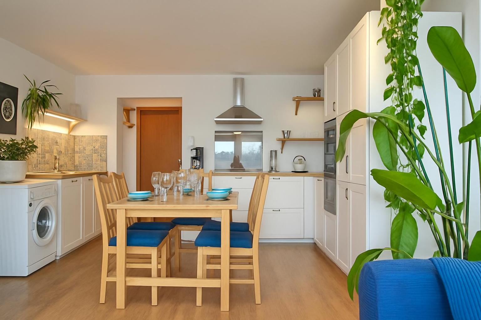 Wintergarten Wohnung mit Feldblick nahe Legoland