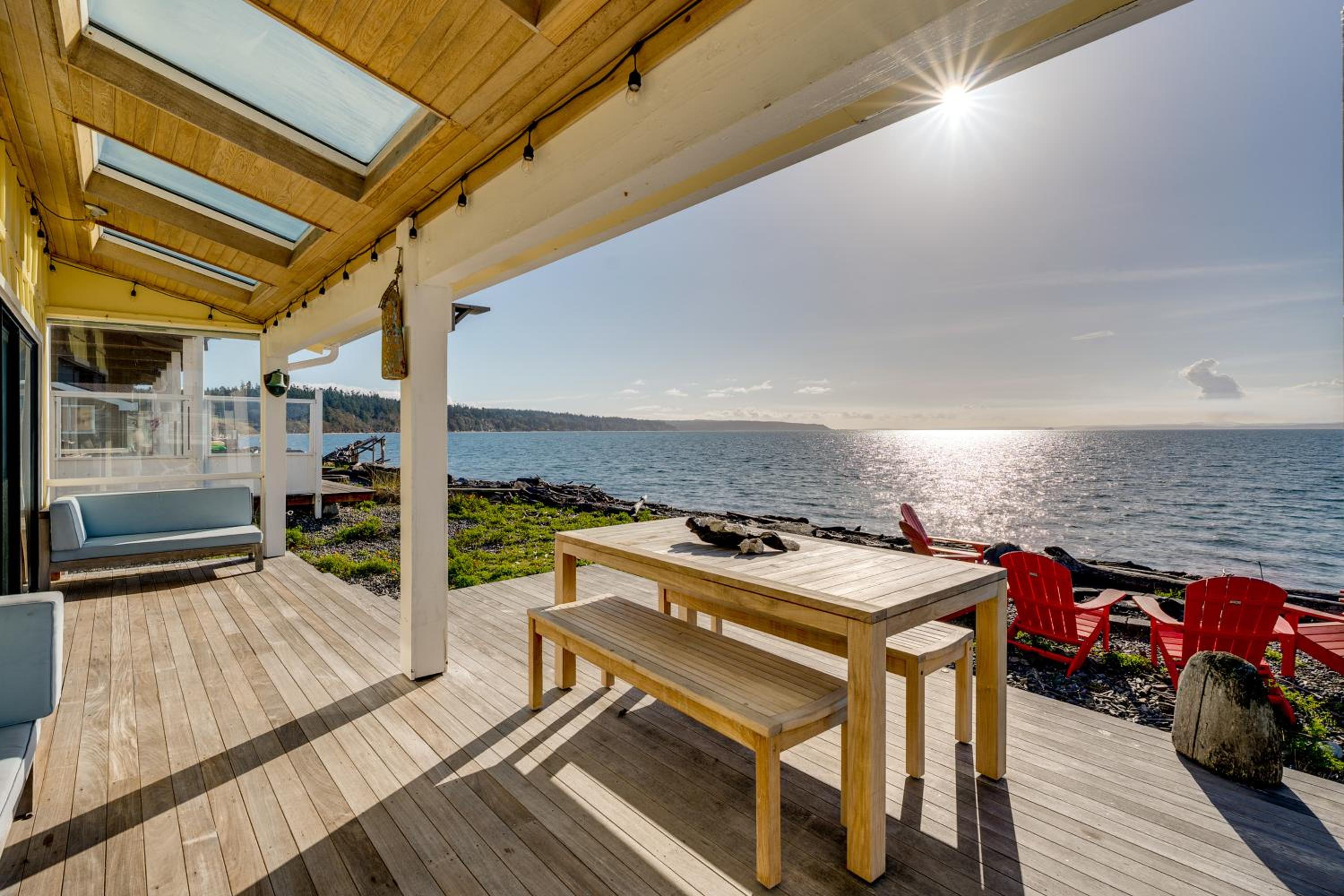 Whale Watch and Relax Fireside Puget Sound Gem!