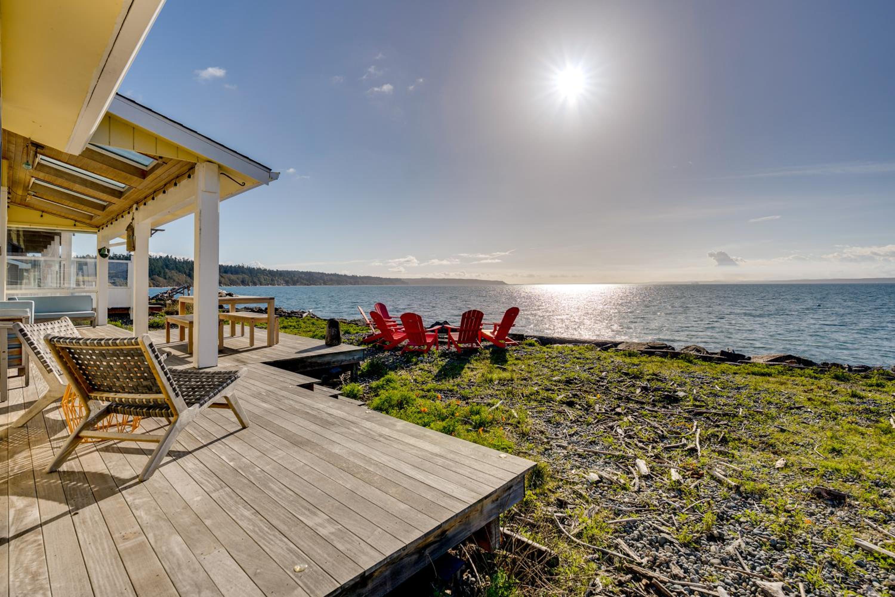 Whale Watch and Relax Fireside Puget Sound Gem!