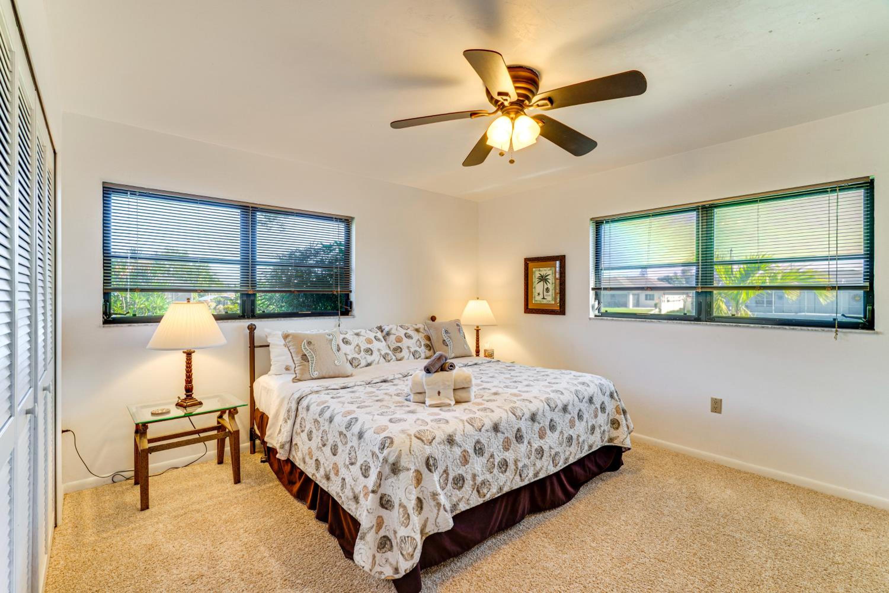 Canal-Front Escape with Dock and Pool in Cape Coral