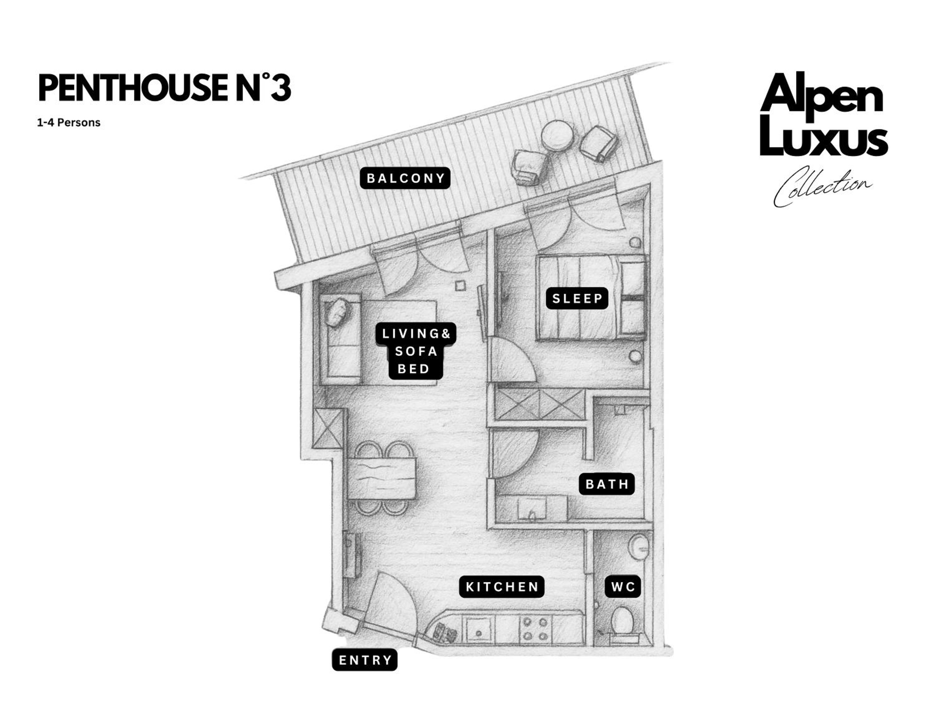 PENTHOUSE N'3 - by AlpenLuxus Collection