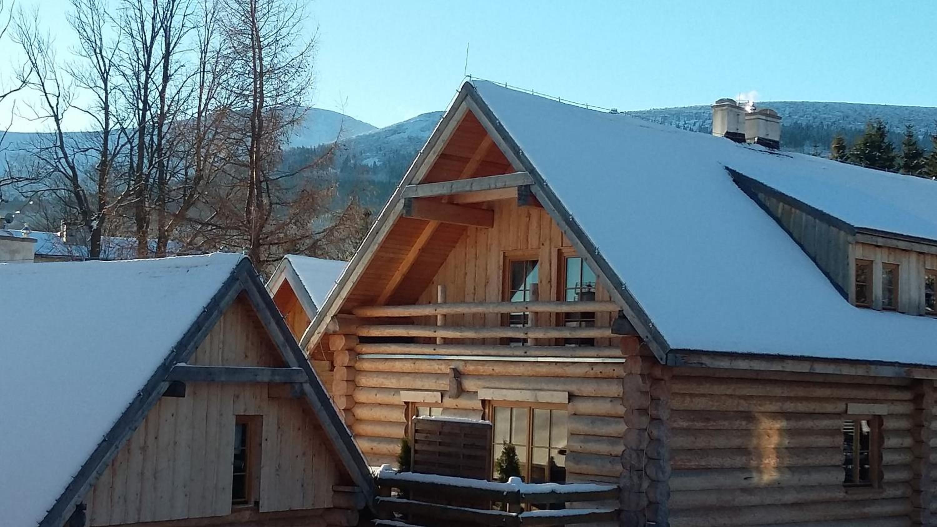 Chaty Świerkowe Wzgórze - tylko domki typu superior z prywatną sauną balią kominkiem oraz ogrodzonym prywatnym terenem z grillem, domki bez sauny na wspóln view 3