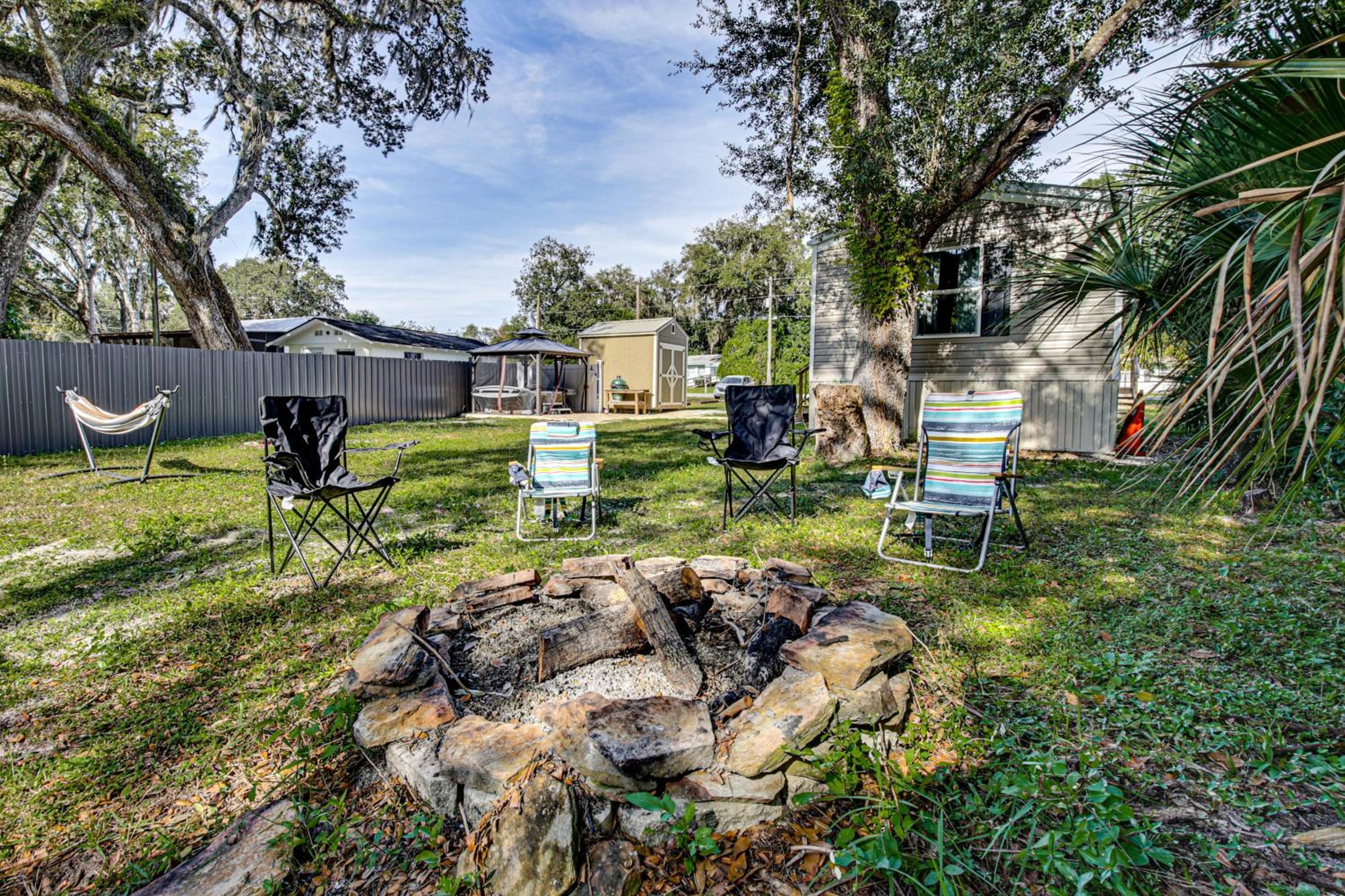 Riverfront Floral City Stay with Dock and Hot Tub!