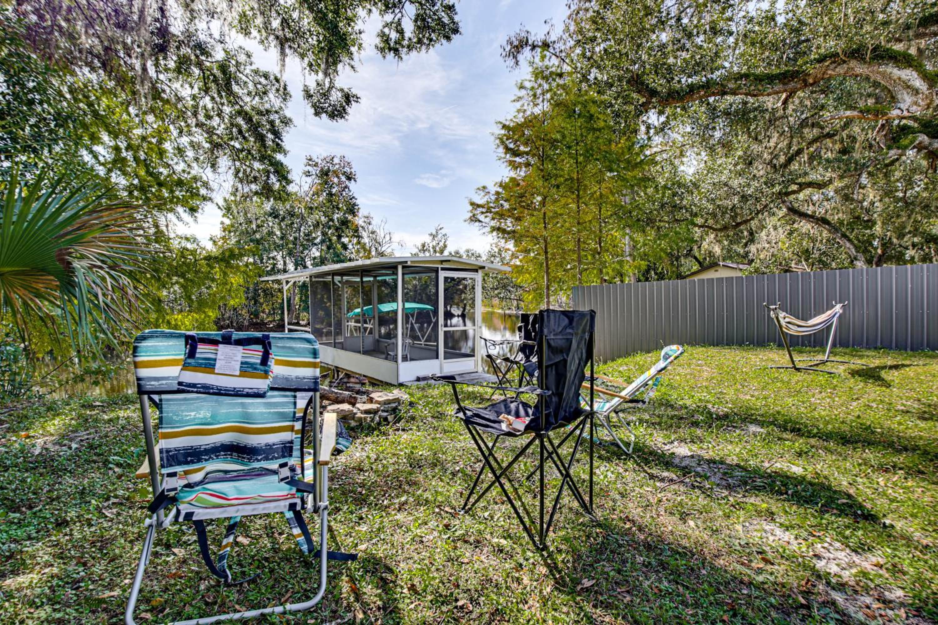 Riverfront Floral City Stay with Dock and Hot Tub!