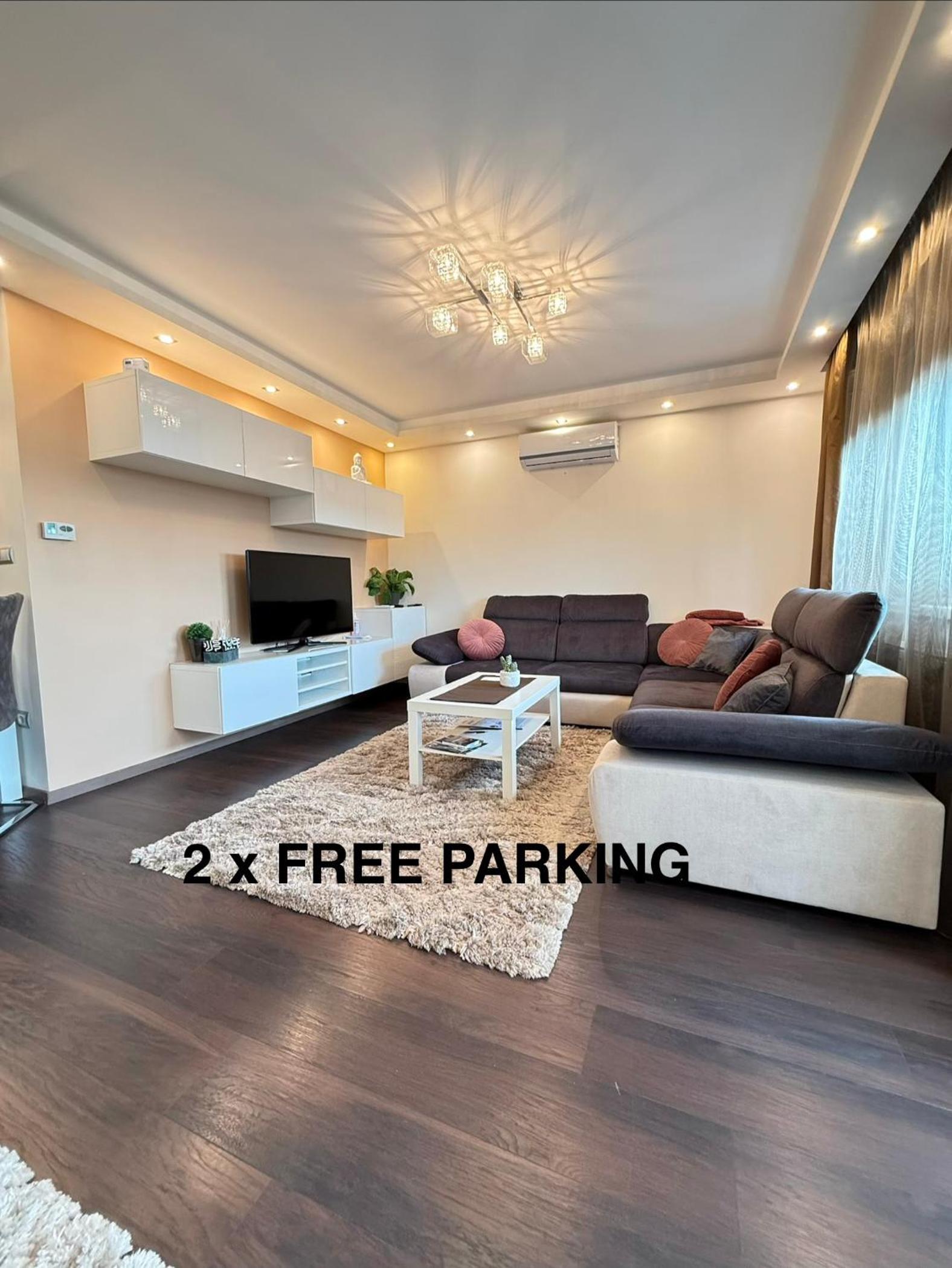 Local-Lux Premium Apartment- 2 Bedrooms Balcony -2 Private Parking