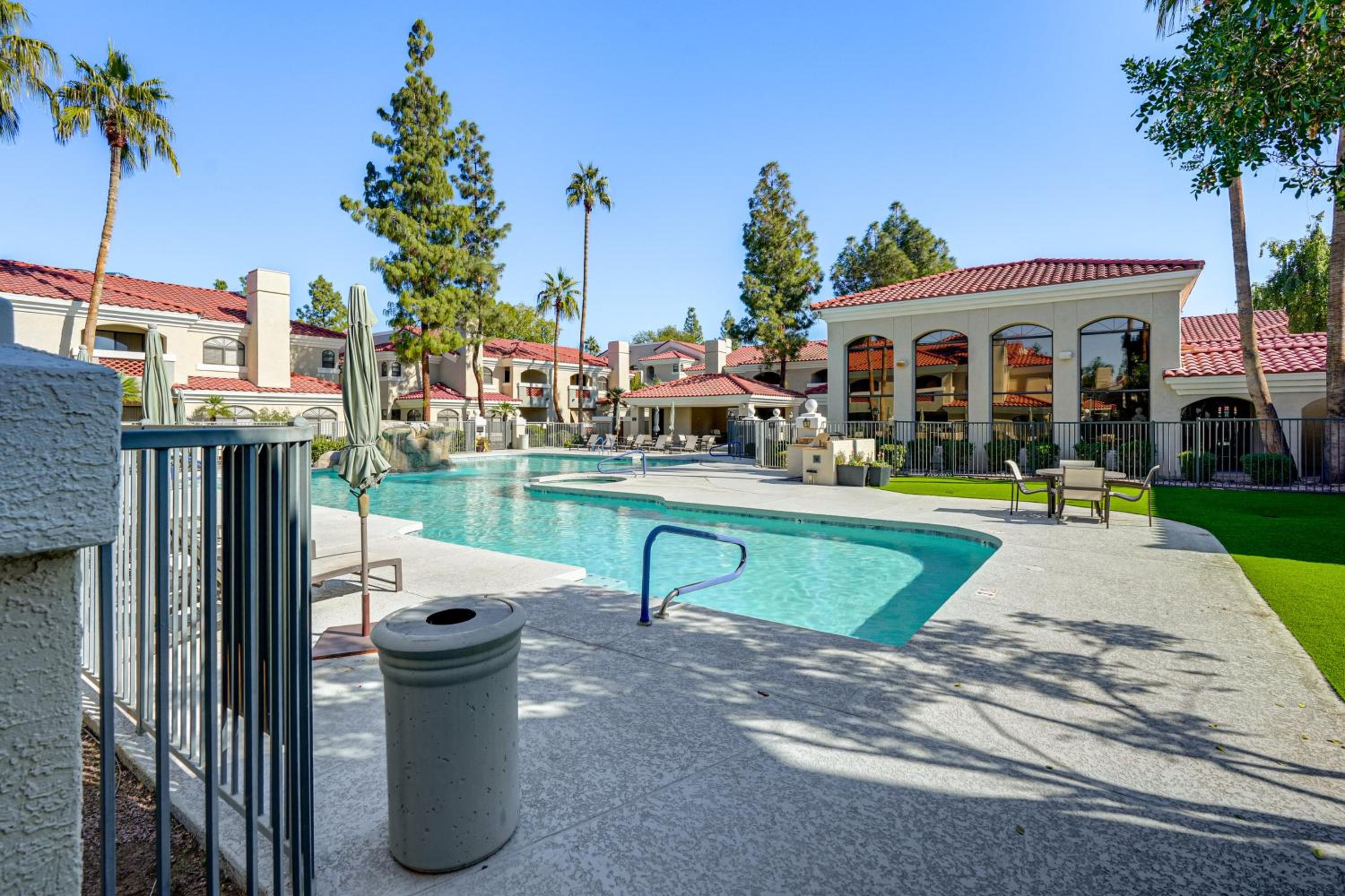 Patio and Community Perks Stylish Scottsdale Escape