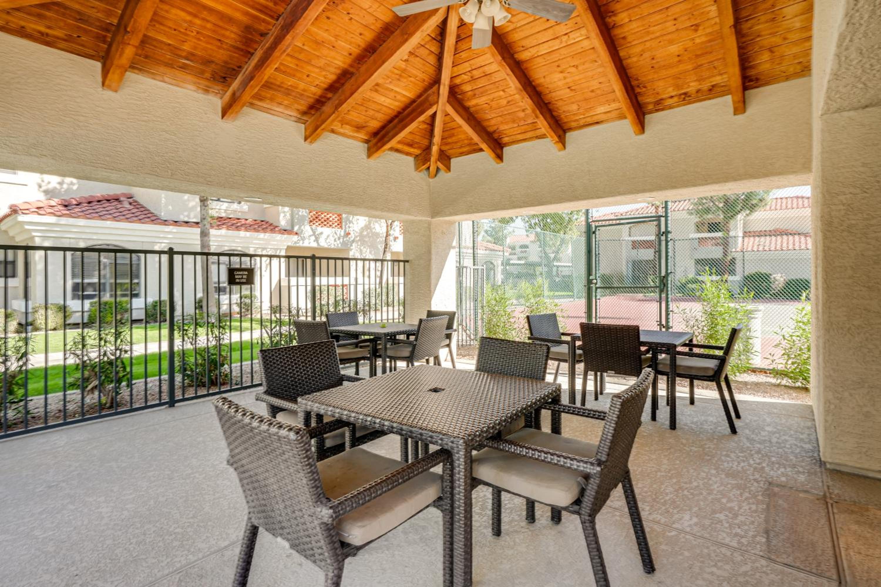 Patio and Community Perks Stylish Scottsdale Escape