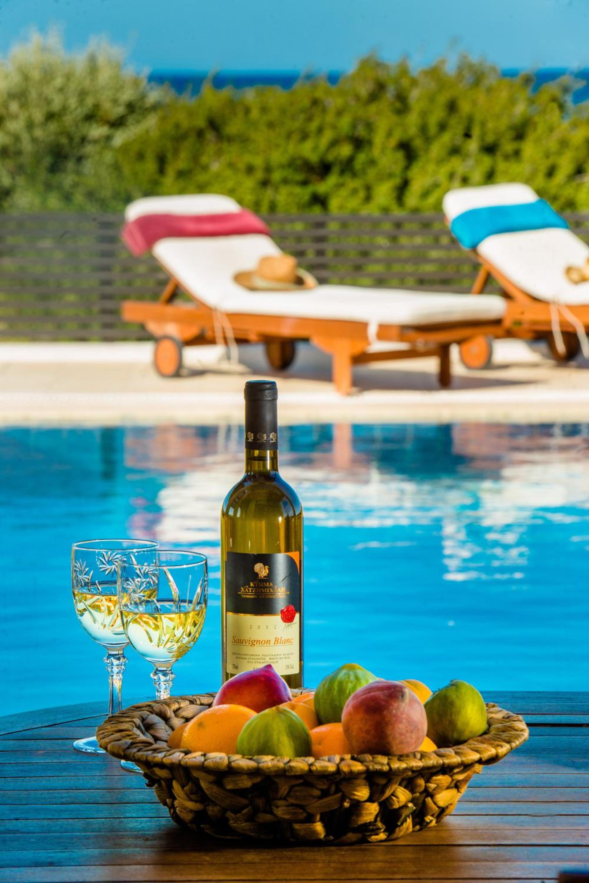 Blue Wave Villa en Gennadi — recepcion & lobby