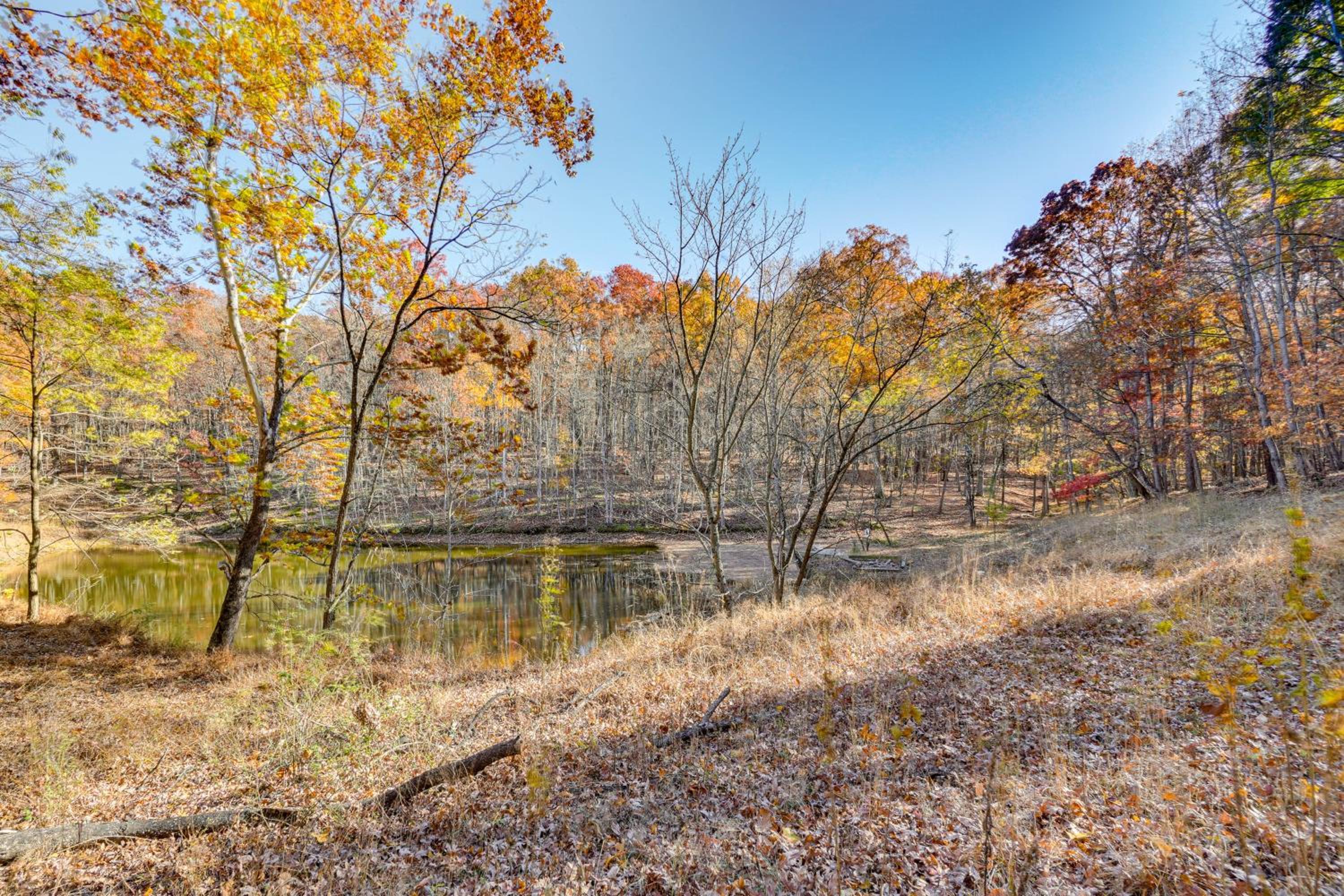 On-Site Trails, Pond! Rustic Harpers Ferry Cabin