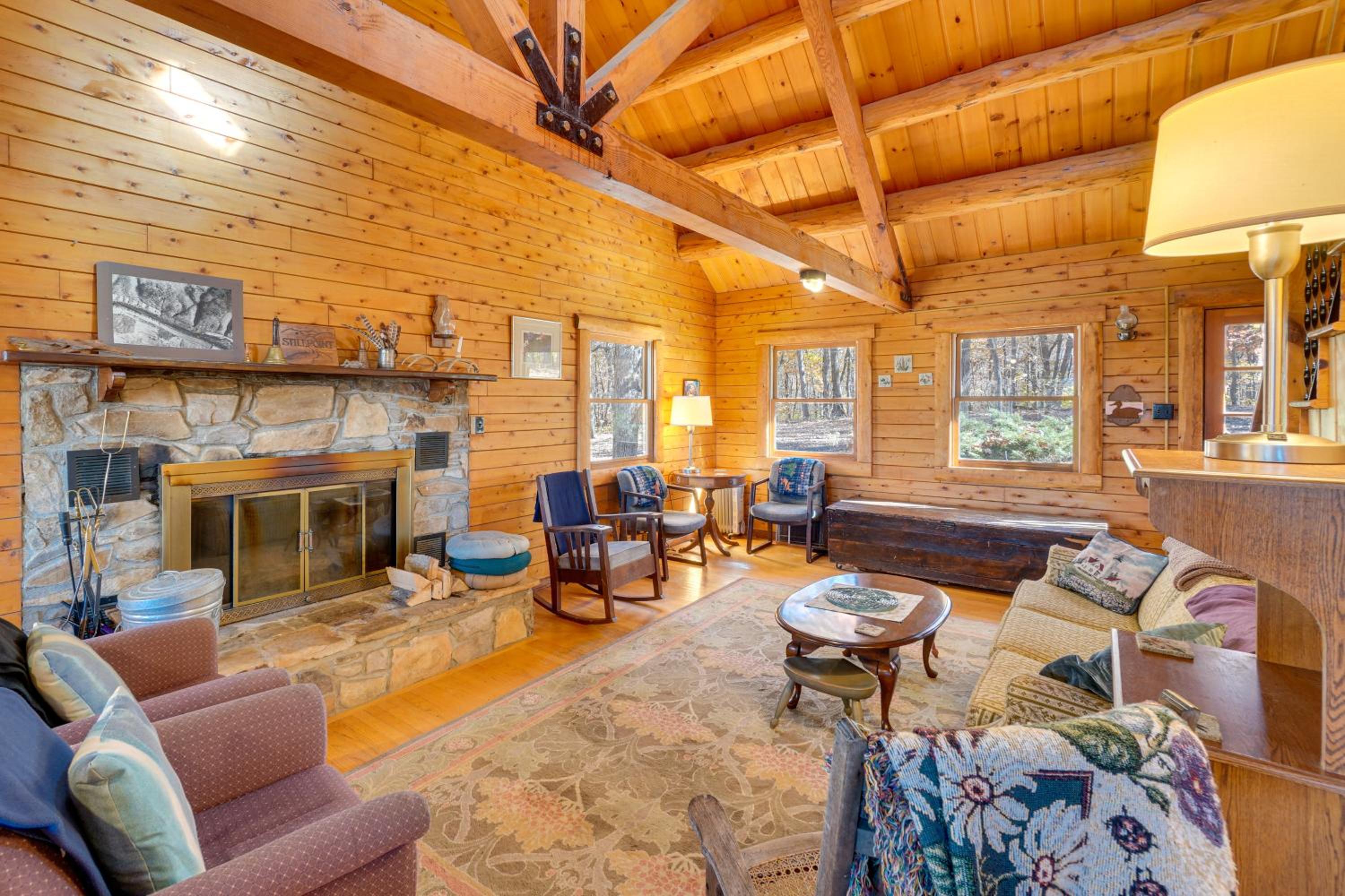 On-Site Trails, Pond! Rustic Harpers Ferry Cabin