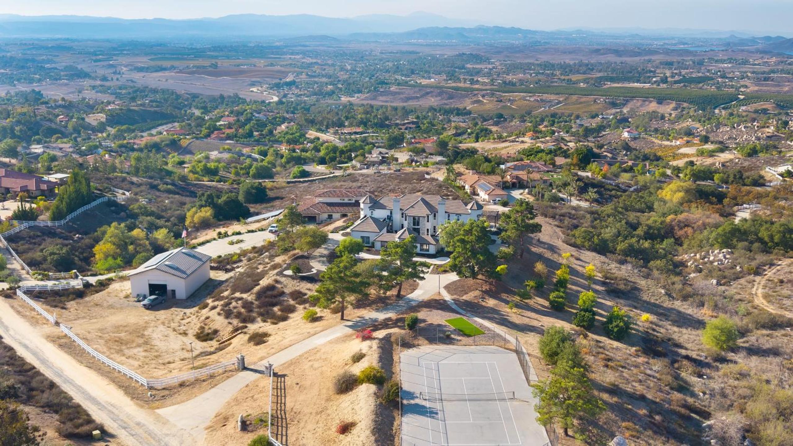 Temecula Stay w Pool Movie Room Sauna Tennis Court Panoramic Valley Views Via de Oro Estate by Avantstay