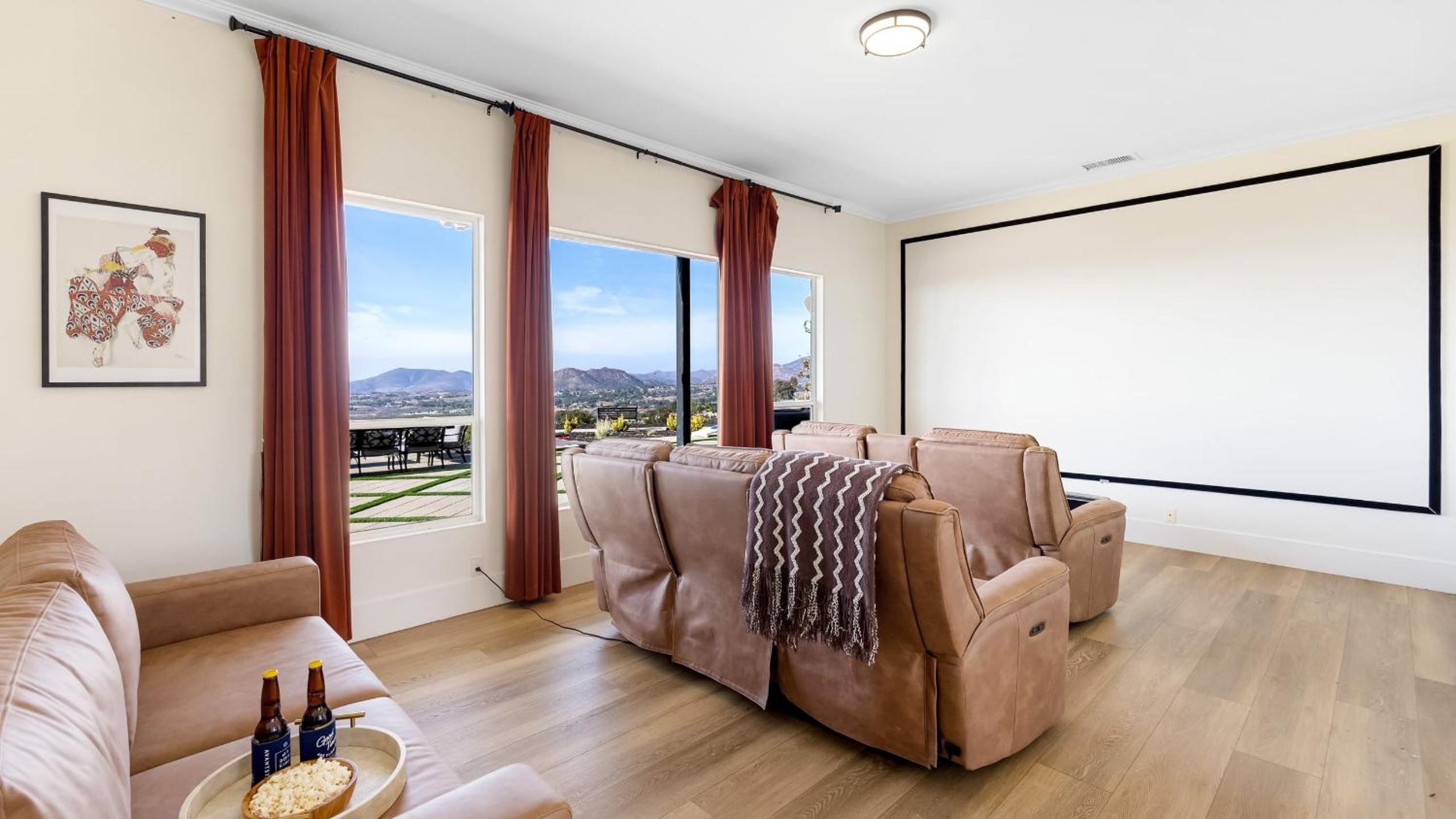 Temecula Stay w Pool Movie Room Sauna Tennis Court Panoramic Valley Views Via de Oro Estate by Avantstay