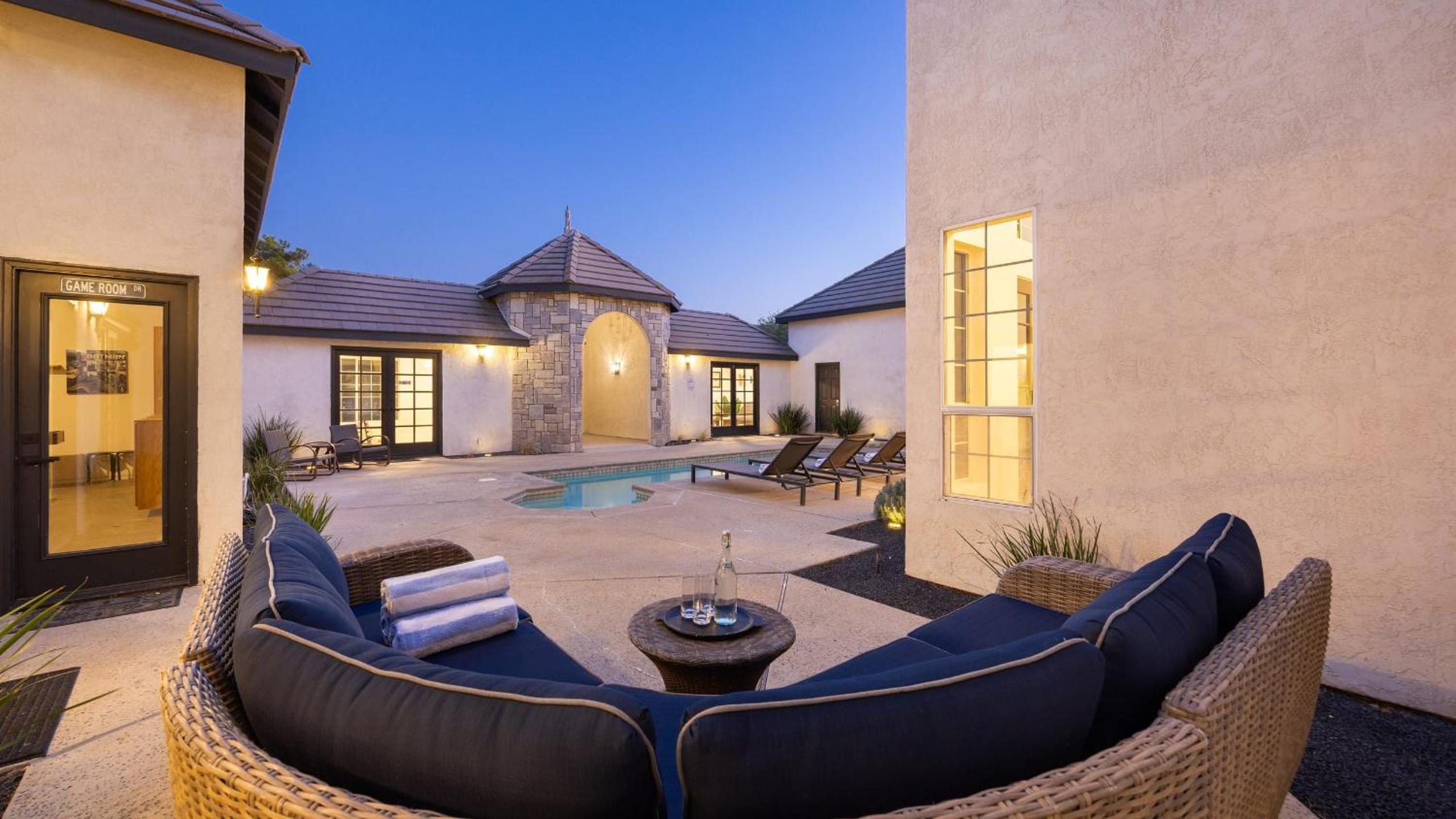 Temecula Stay w Pool Movie Room Sauna Tennis Court Panoramic Valley Views Via de Oro Estate by Avantstay