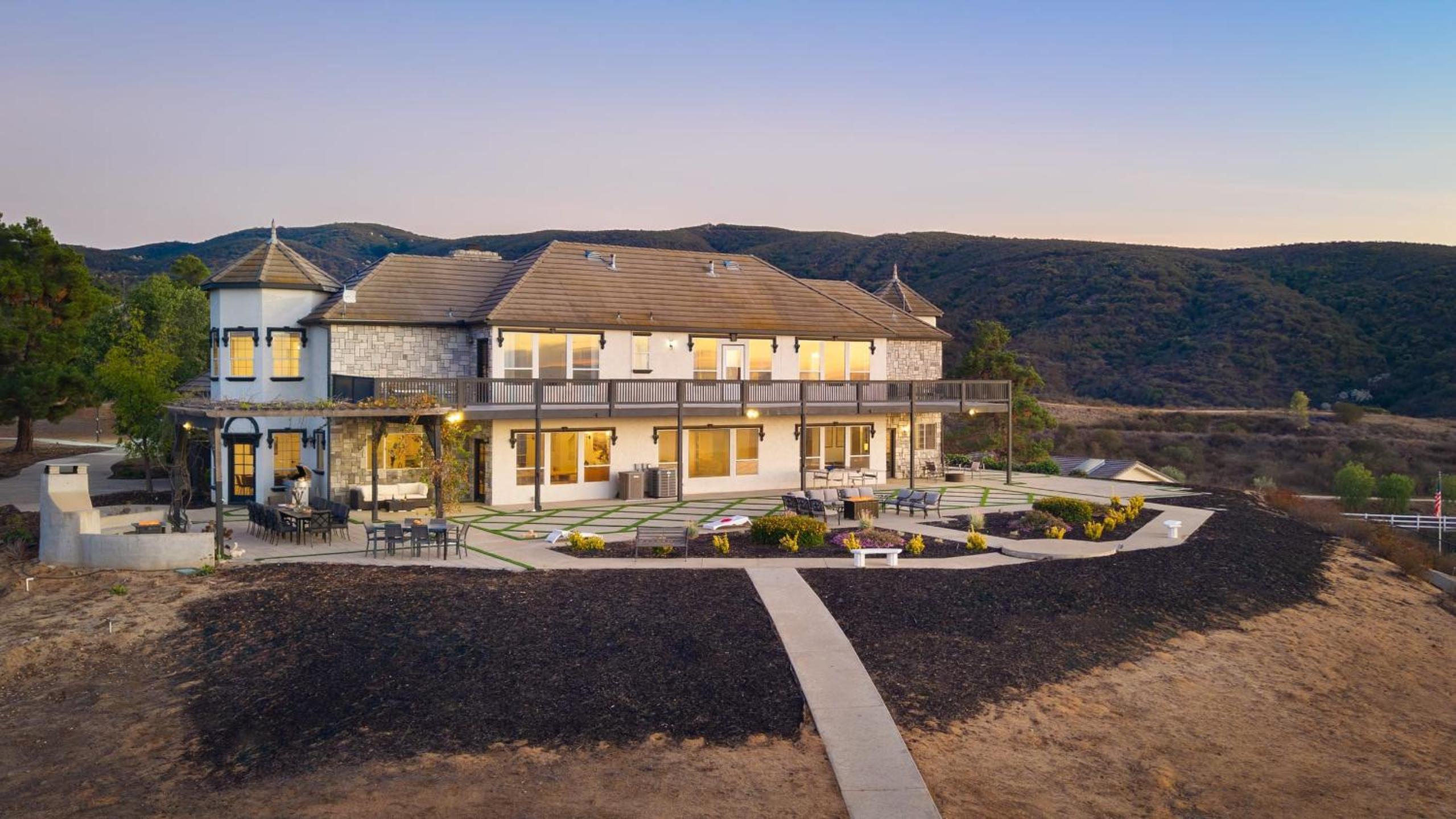 Temecula Stay w Pool Movie Room Sauna Tennis Court Panoramic Valley Views Via de Oro Estate by Avantstay