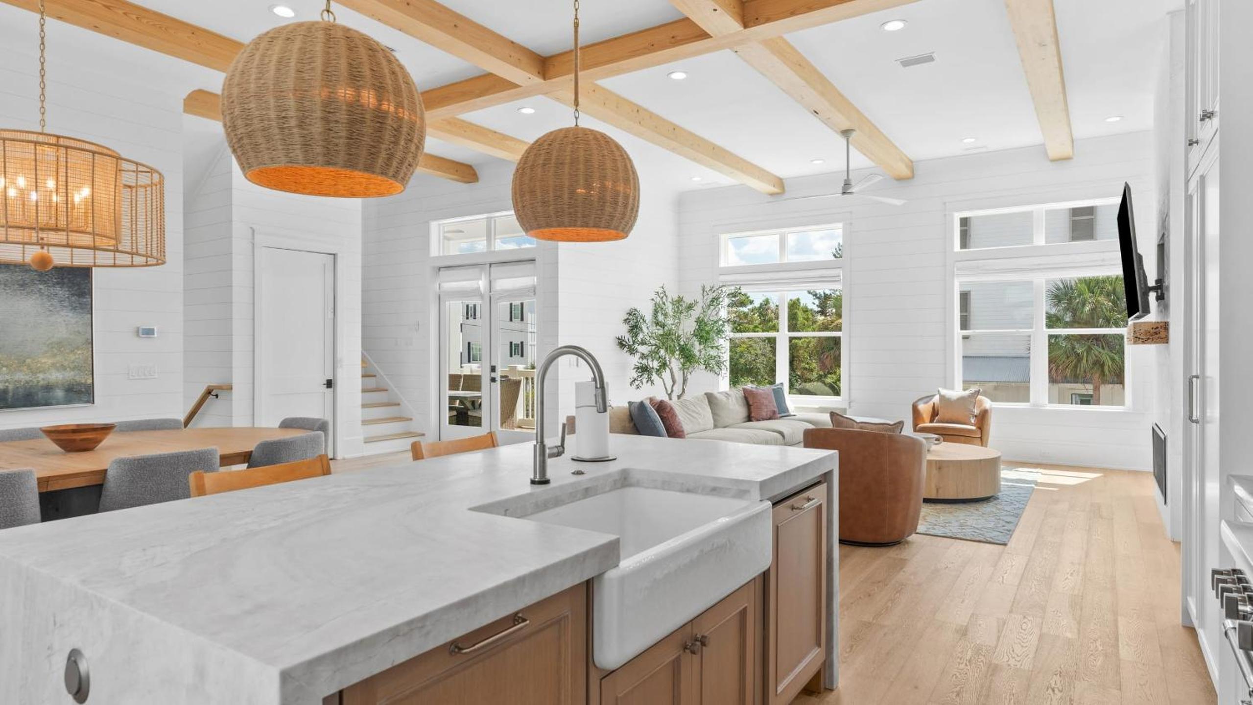 Spacious Coastal Retreat Near Inlet Beach with Bikes Balconies Modern Design Bluewater View by Avantstay