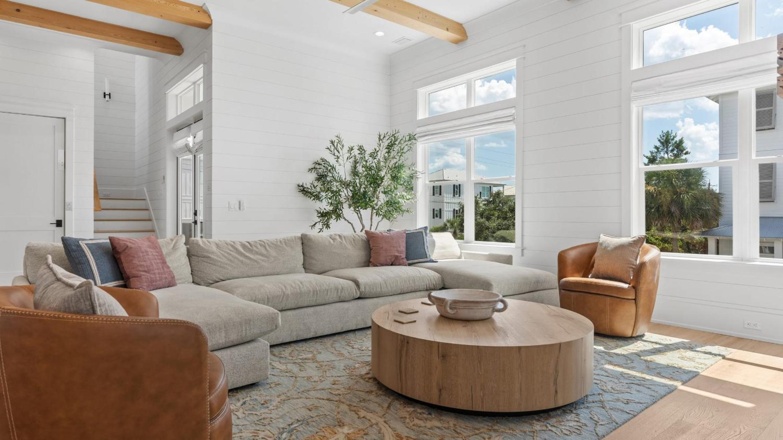 Spacious Coastal Retreat Near Inlet Beach with Bikes Balconies Modern Design Bluewater View by Avantstay