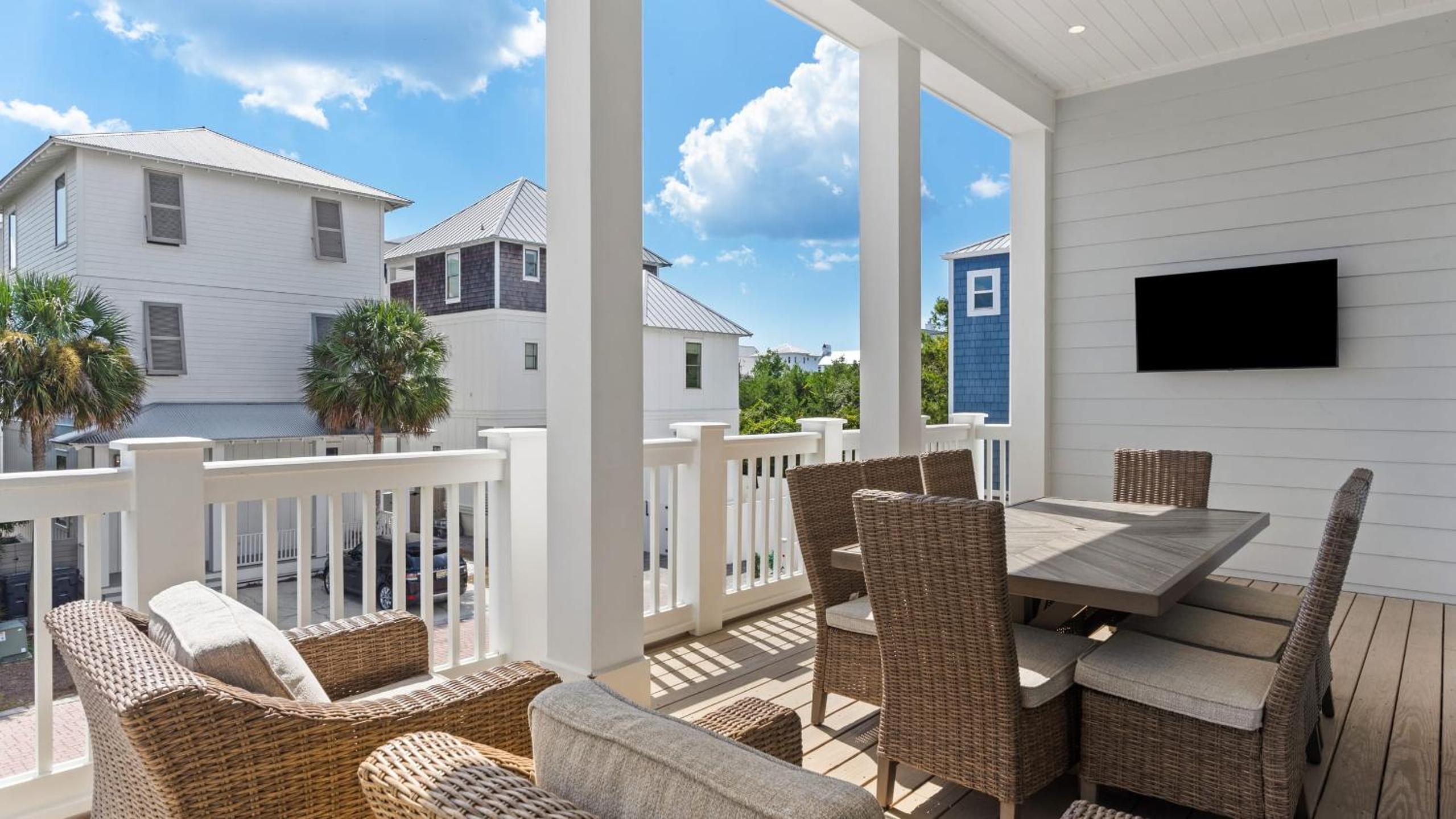 Spacious Coastal Retreat Near Inlet Beach with Bikes Balconies Modern Design Bluewater View by Avantstay