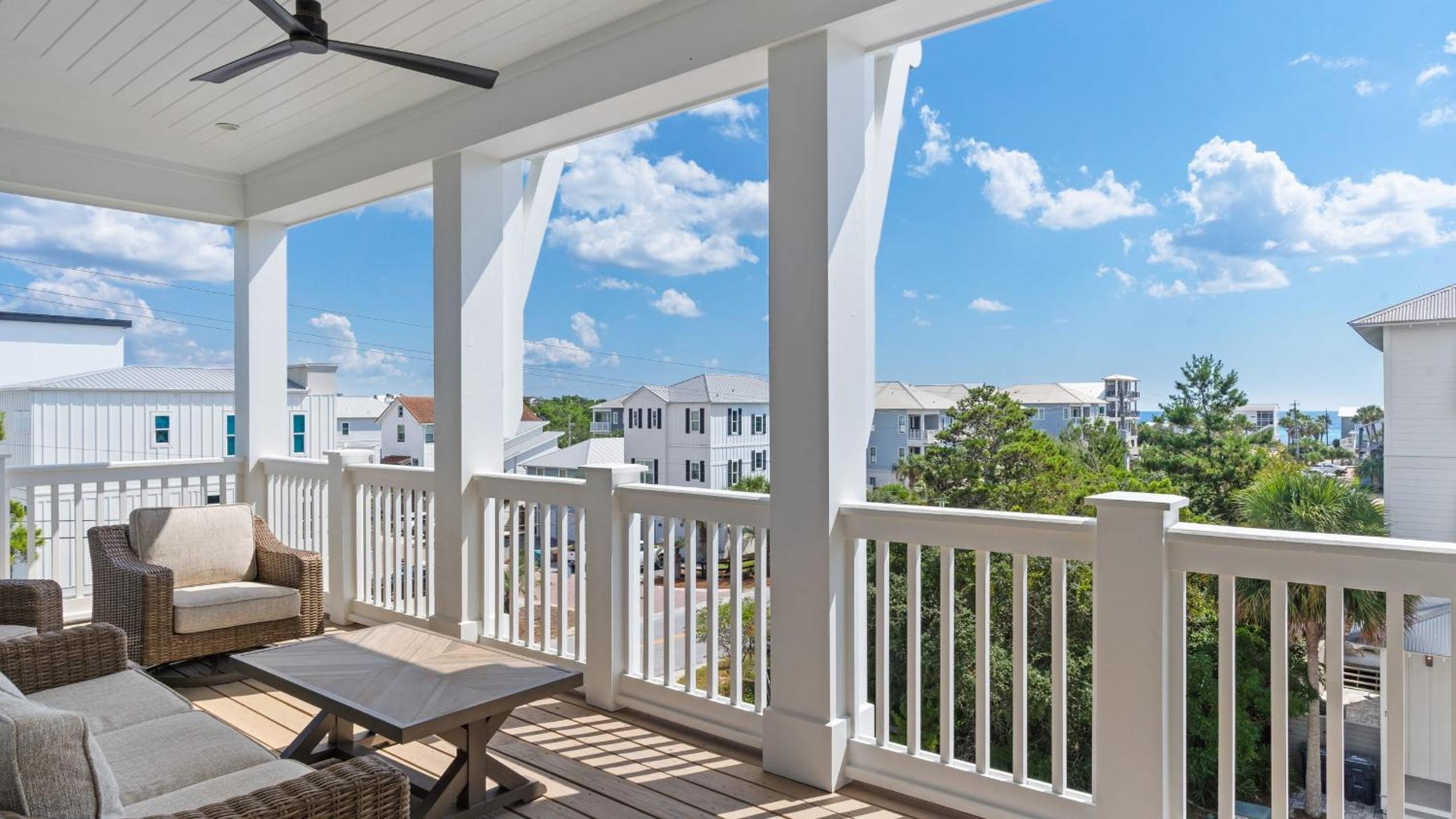 Spacious Coastal Retreat Near Inlet Beach with Bikes Balconies Modern Design Bluewater View by Avantstay