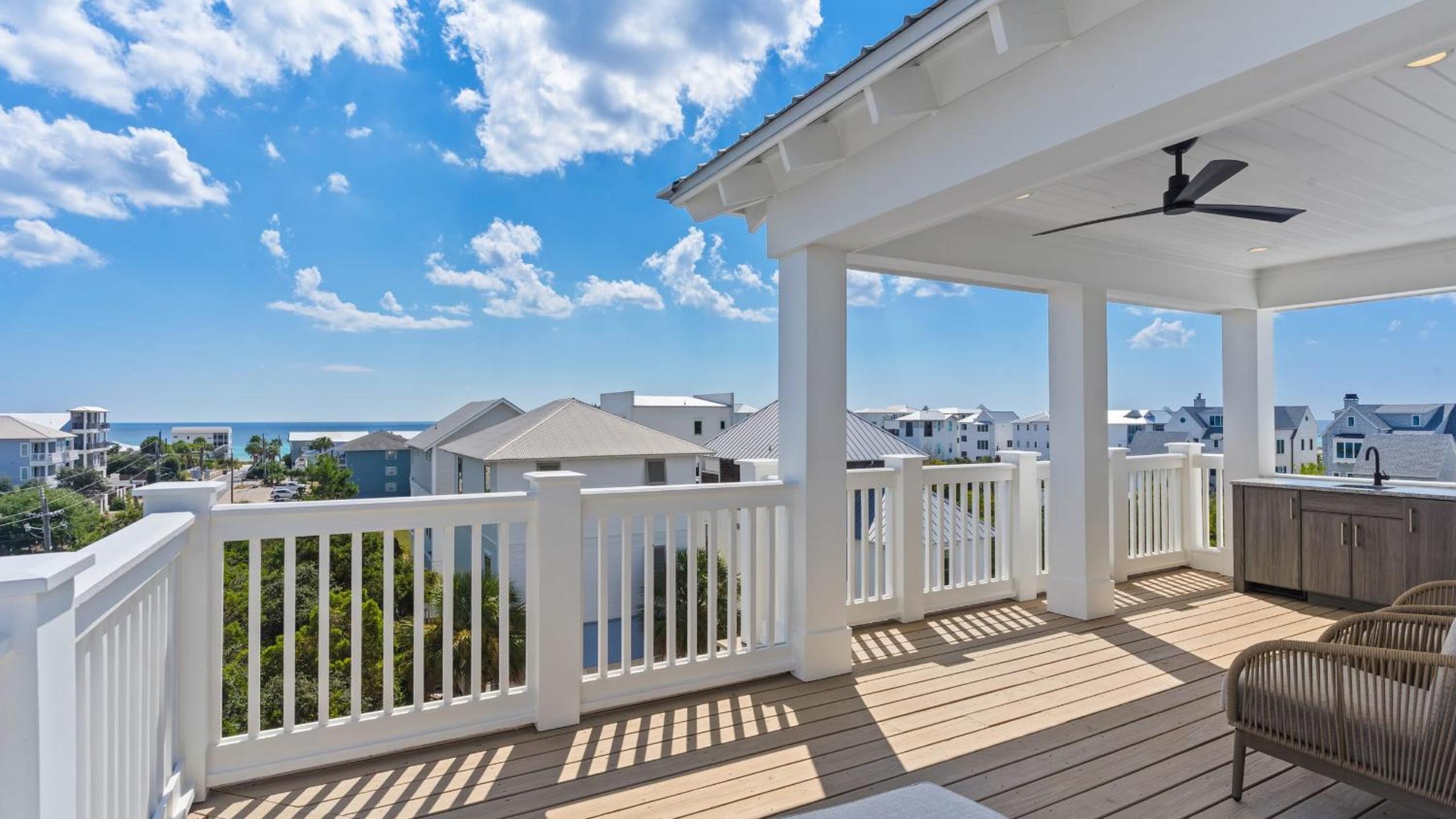 Spacious Coastal Retreat Near Inlet Beach with Bikes Balconies Modern Design Bluewater View by Avantstay