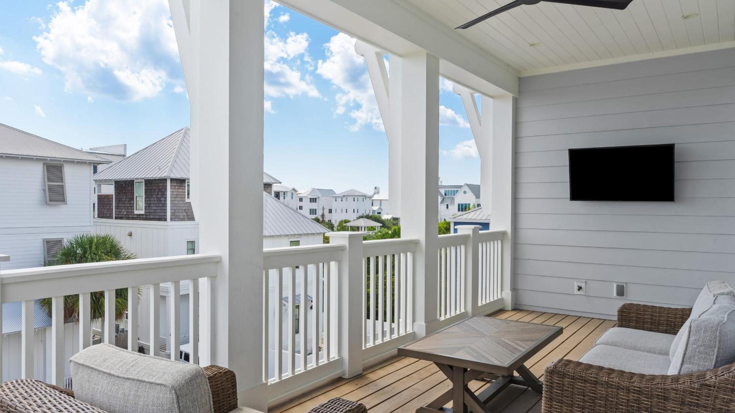 Spacious Coastal Retreat Near Inlet Beach with Bikes Balconies Modern Design Bluewater View by Avantstay
