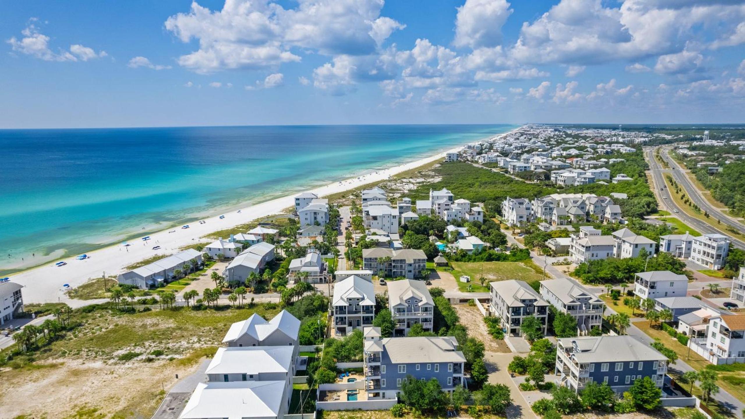 Spacious Coastal Retreat Near Inlet Beach with Bikes Balconies Modern Design Bluewater View by Avantstay