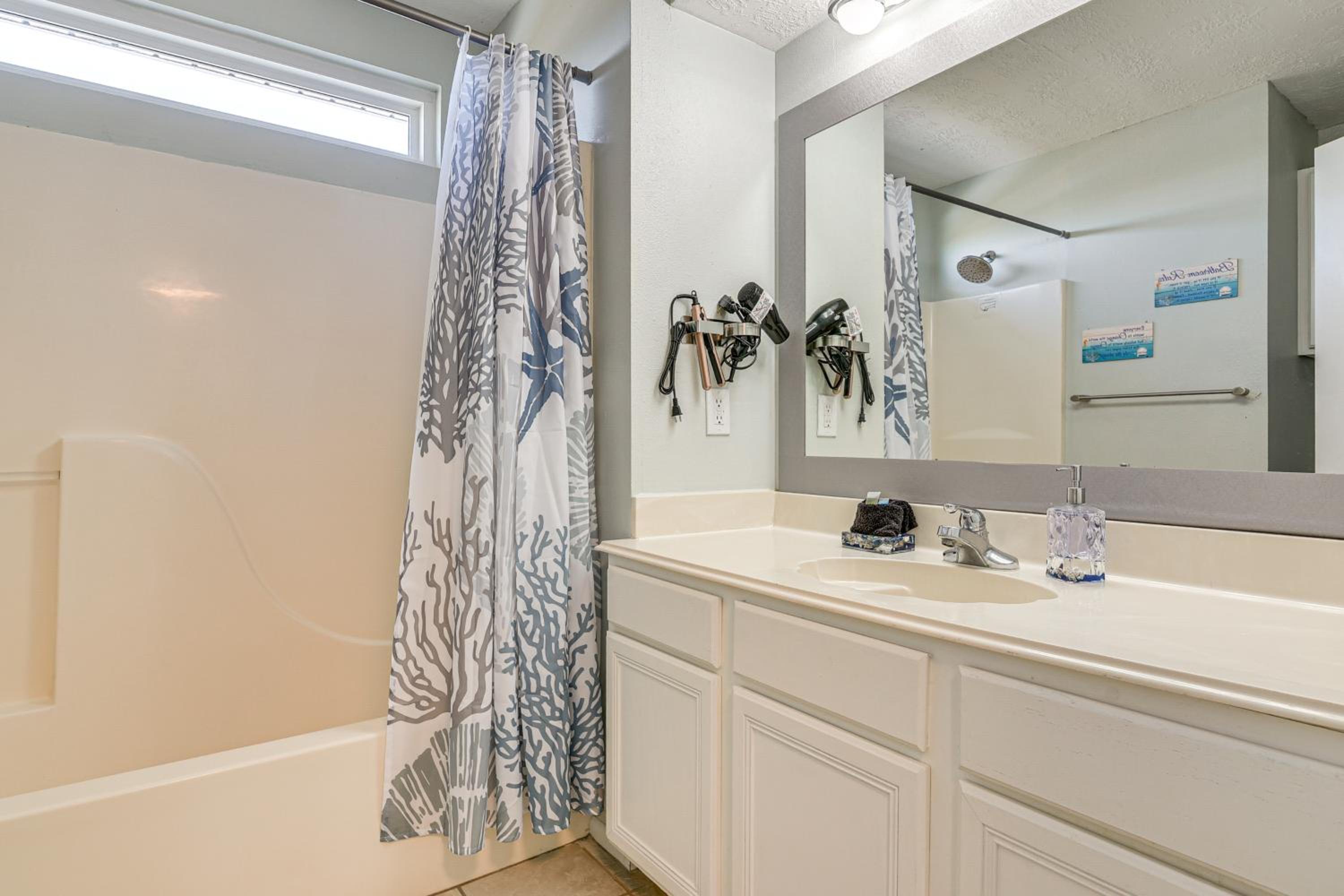 Walk to Beach Ocean-View Family Home in Galveston