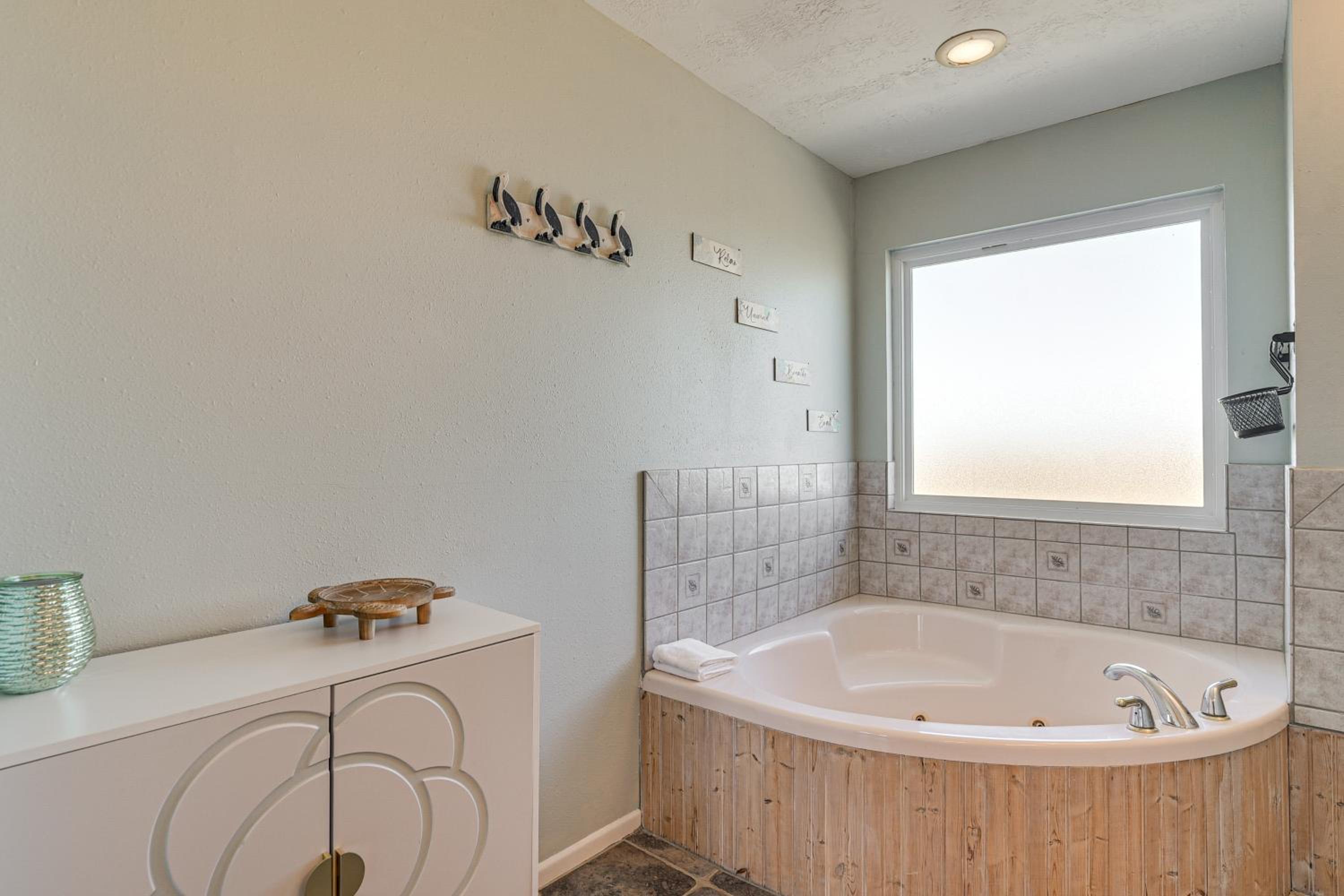 Walk to Beach Ocean-View Family Home in Galveston
