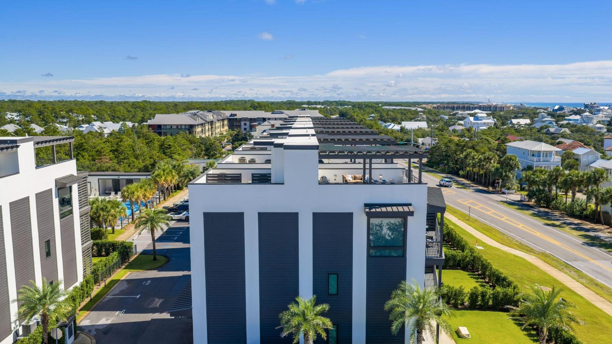 Rooftop Deck w Gulf Views Game Room Modern 30A by AvantStay