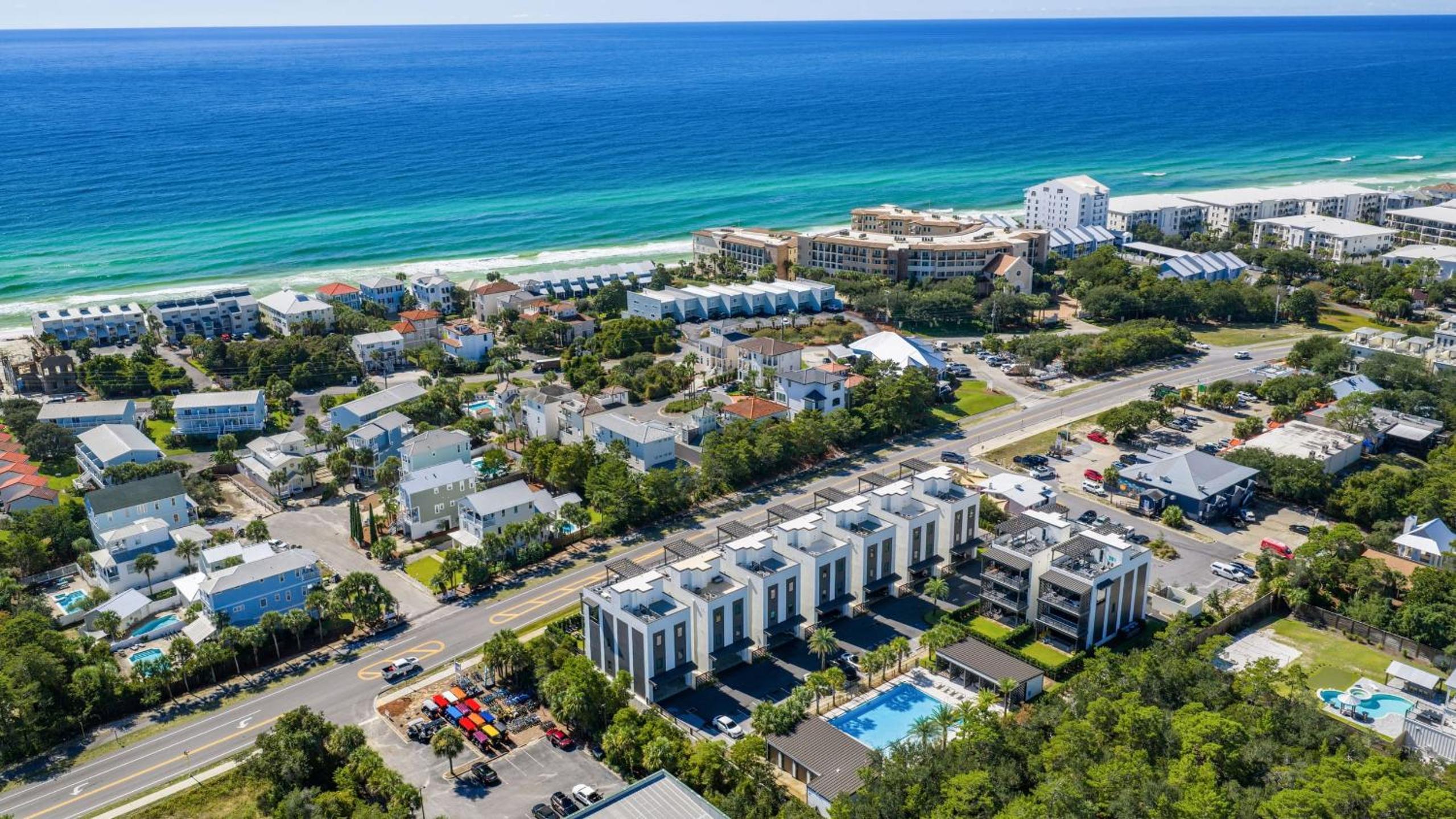 Rooftop Deck w Gulf Views Game Room Modern 30A by AvantStay