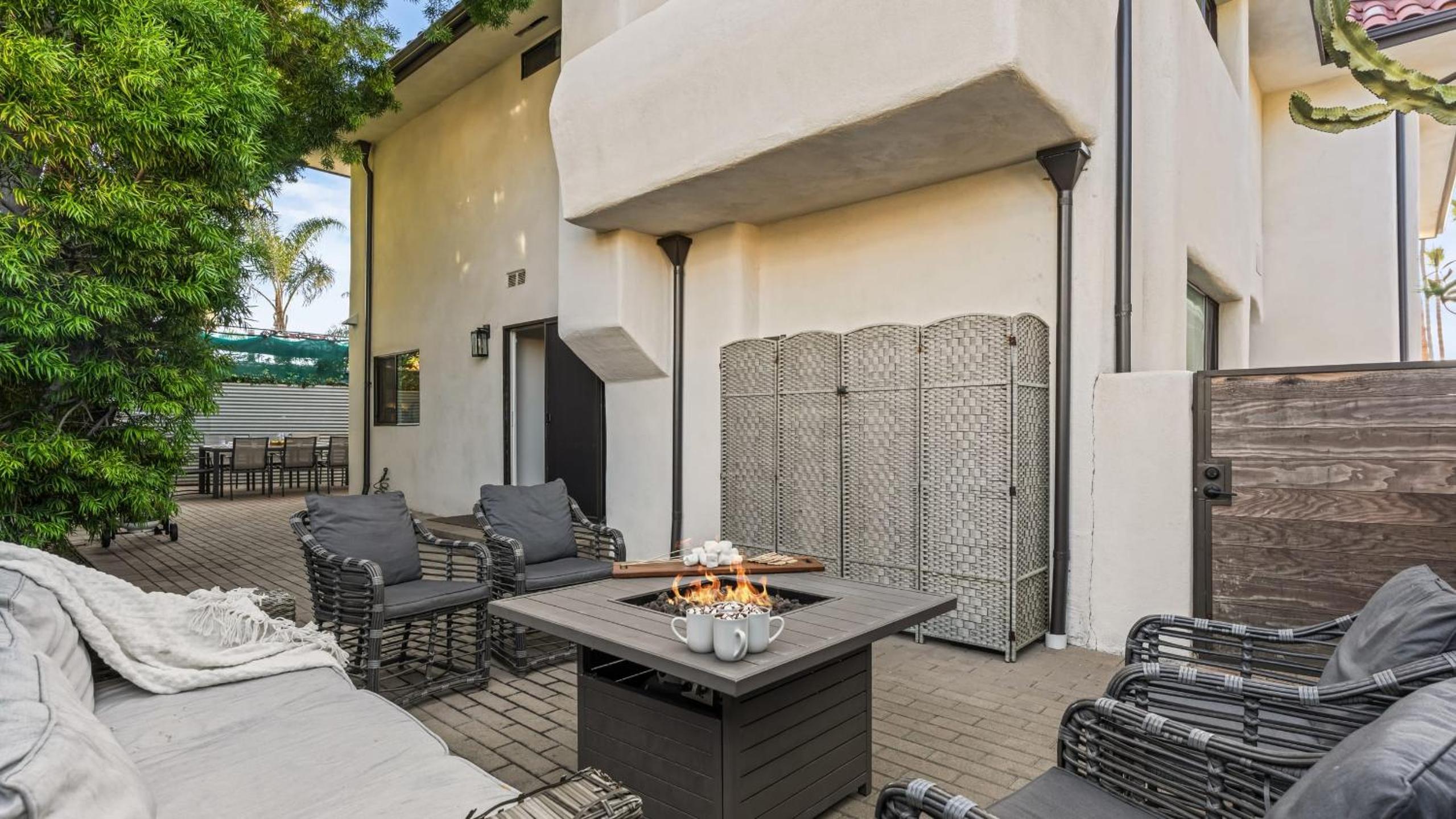 Steps to the Beach Hot Tub Fire Pit 257 Trailhead Trestles 2 by AvantStay