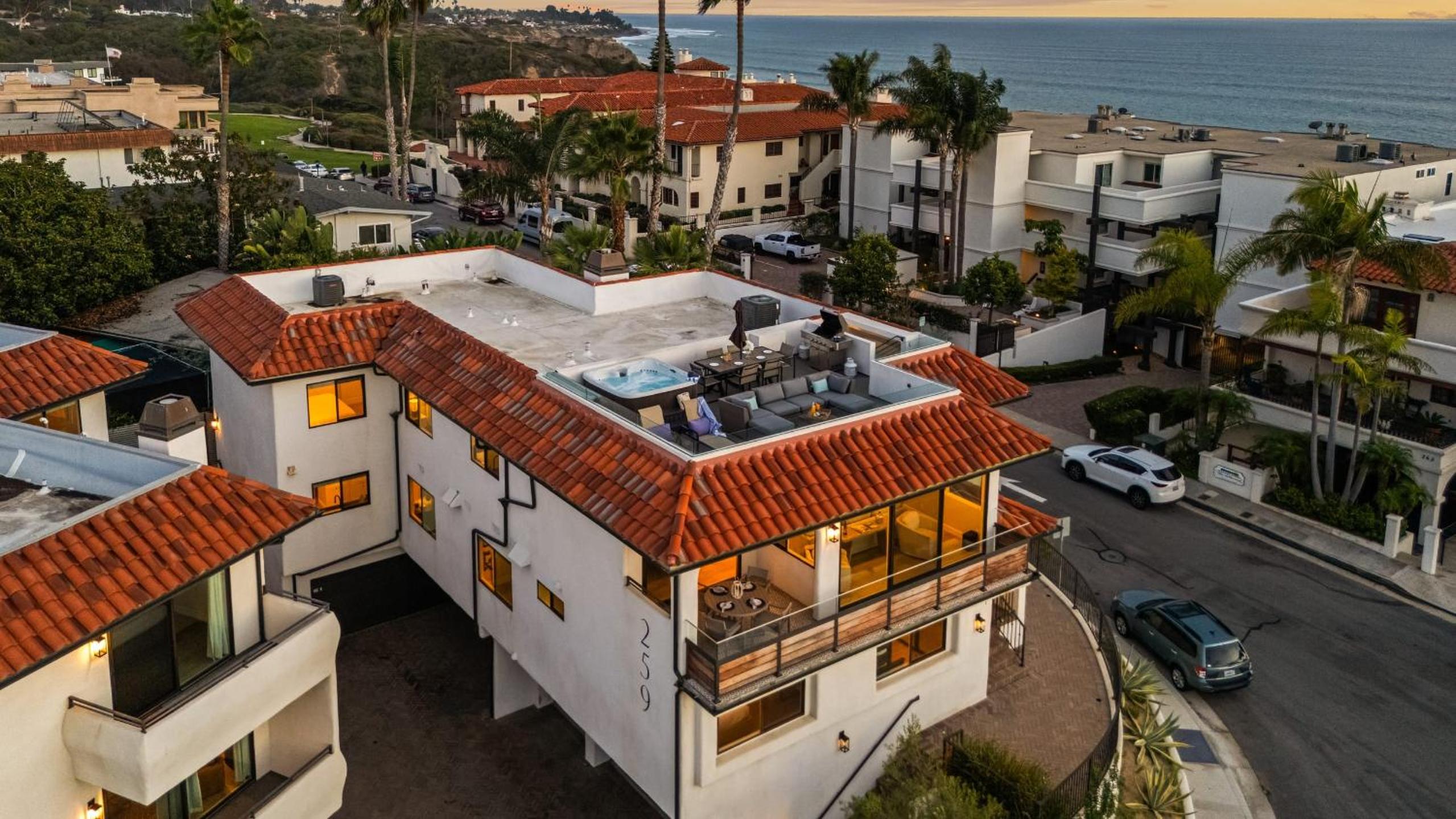 Rooftop w Hot Tub Firepit Ocean Views 259 Trailhead Trestles 1 by AvantStay