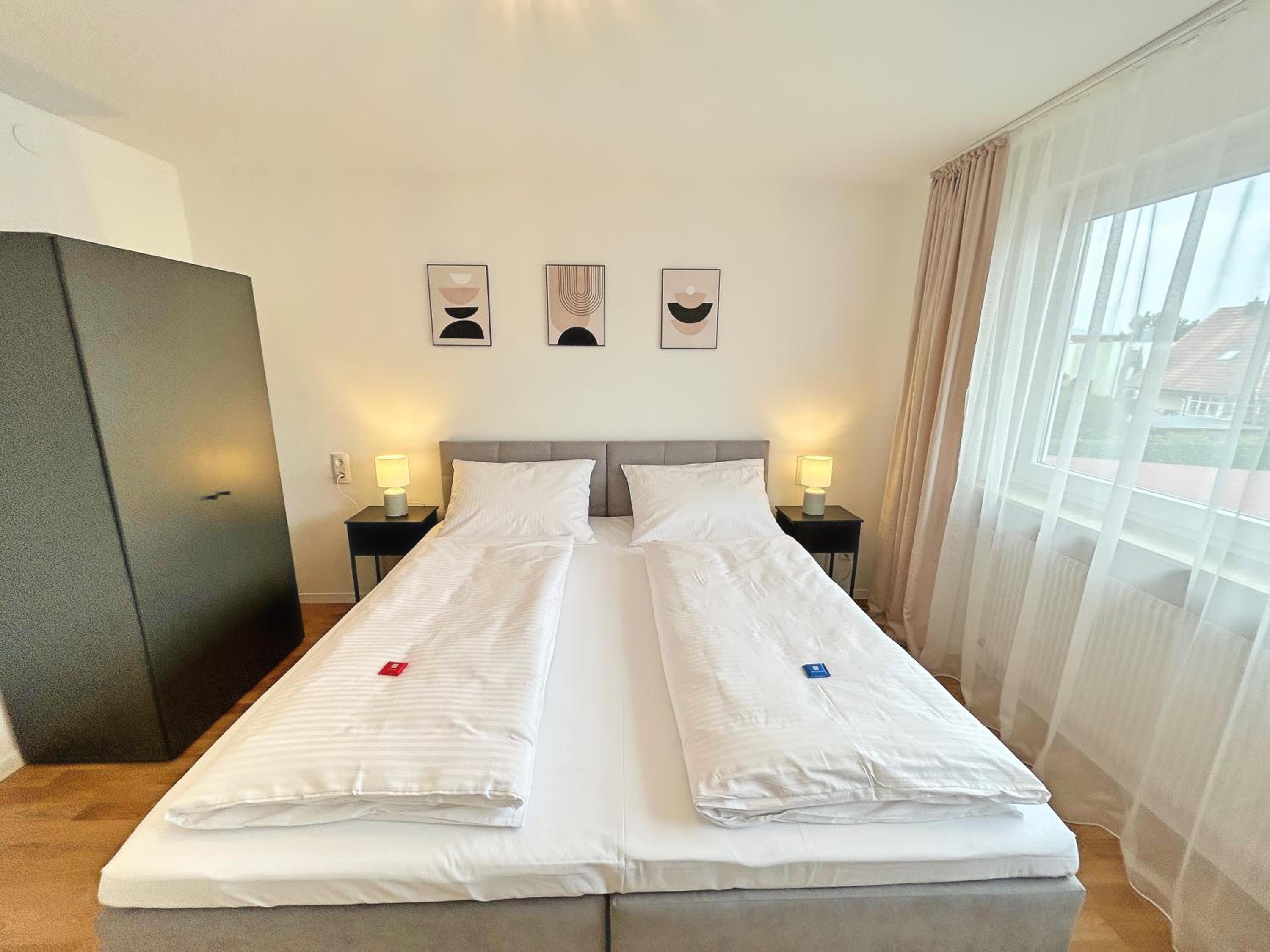 Basilisk Homes - in Grenzach-Wyhlen bei Basel - 4 x Moderne Fewos je 1bis2, 1bis4 oder 1bis6 Pers mit Küche und Balkon oder Terrasse - Parkplätze vorhanden