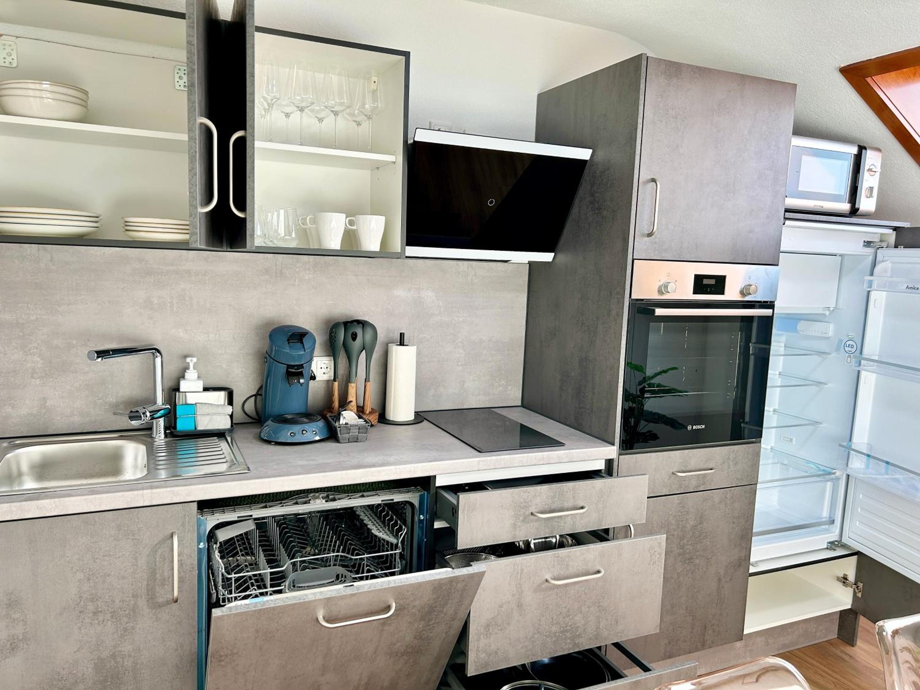 Basilisk Homes - in Grenzach-Wyhlen bei Basel - 4 x Moderne Fewos je 1bis2, 1bis4 oder 1bis6 Pers mit Küche und Balkon oder Terrasse - Parkplätze vorhanden
