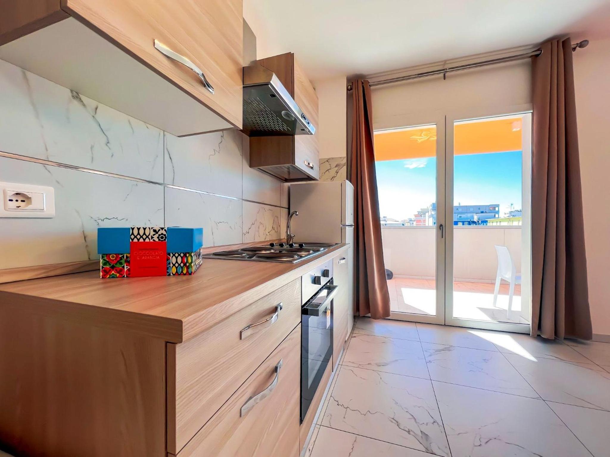 Bright studio close to the sea