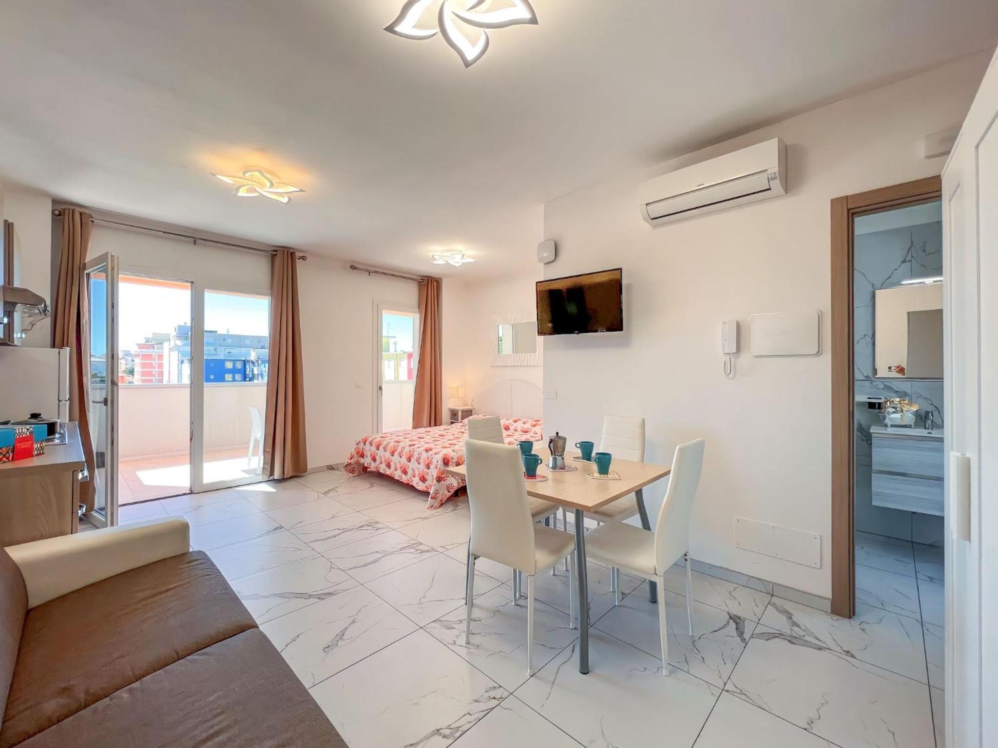 Bright studio close to the sea