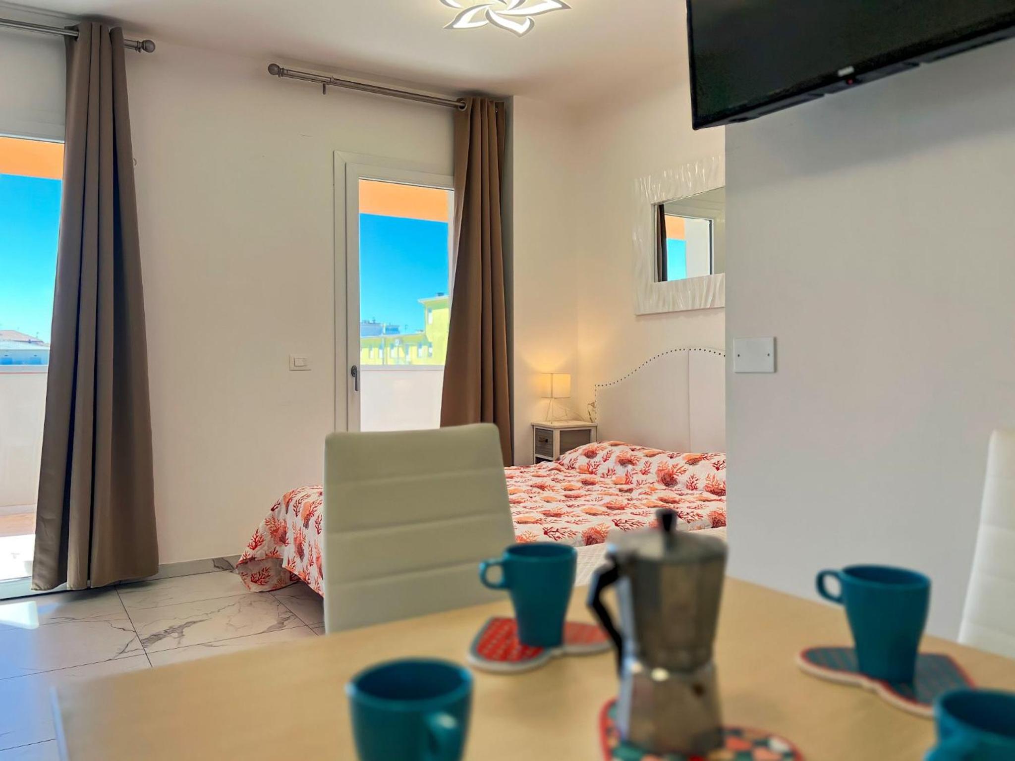Bright studio close to the sea