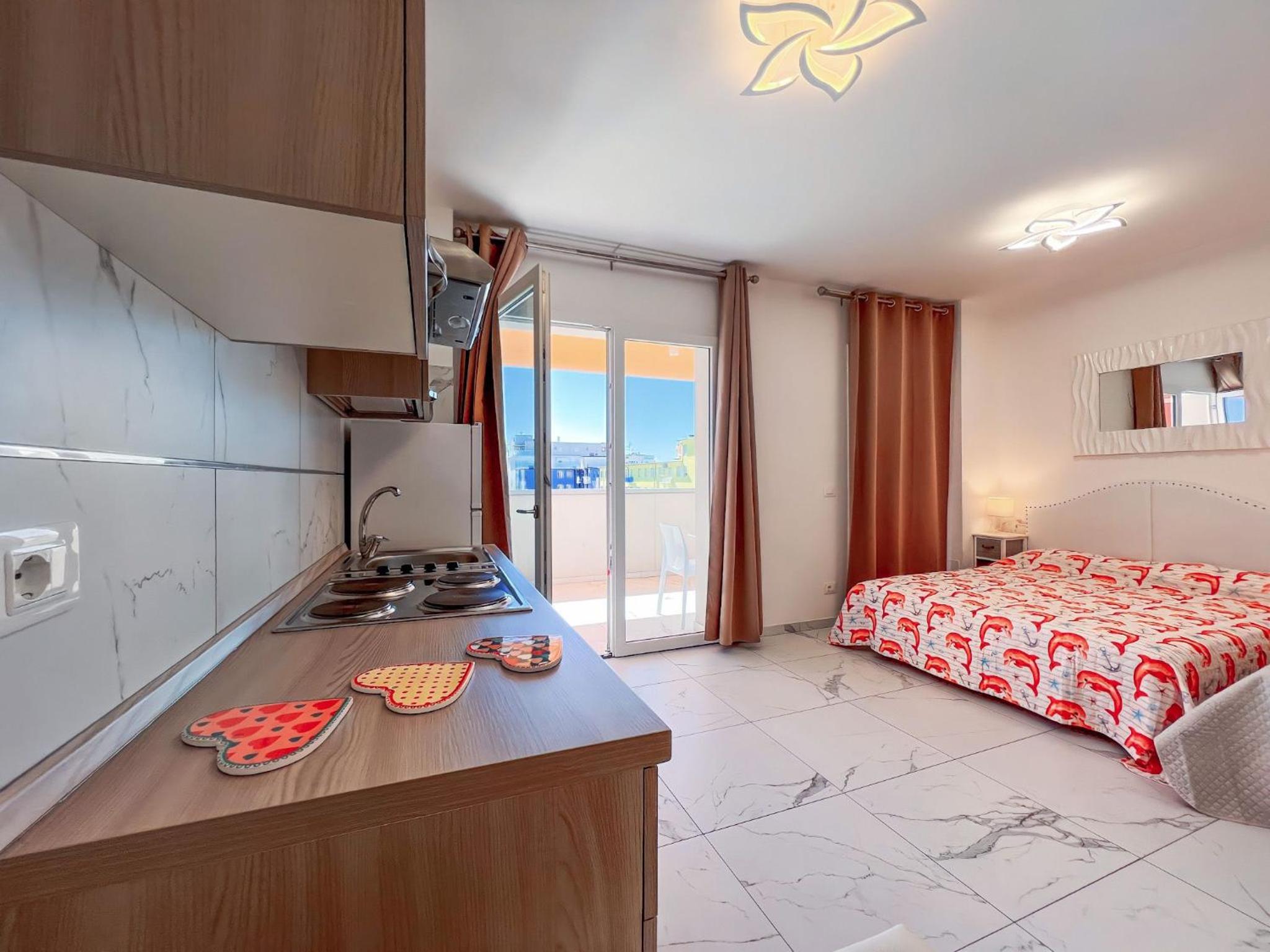 Bright studio close to the sea