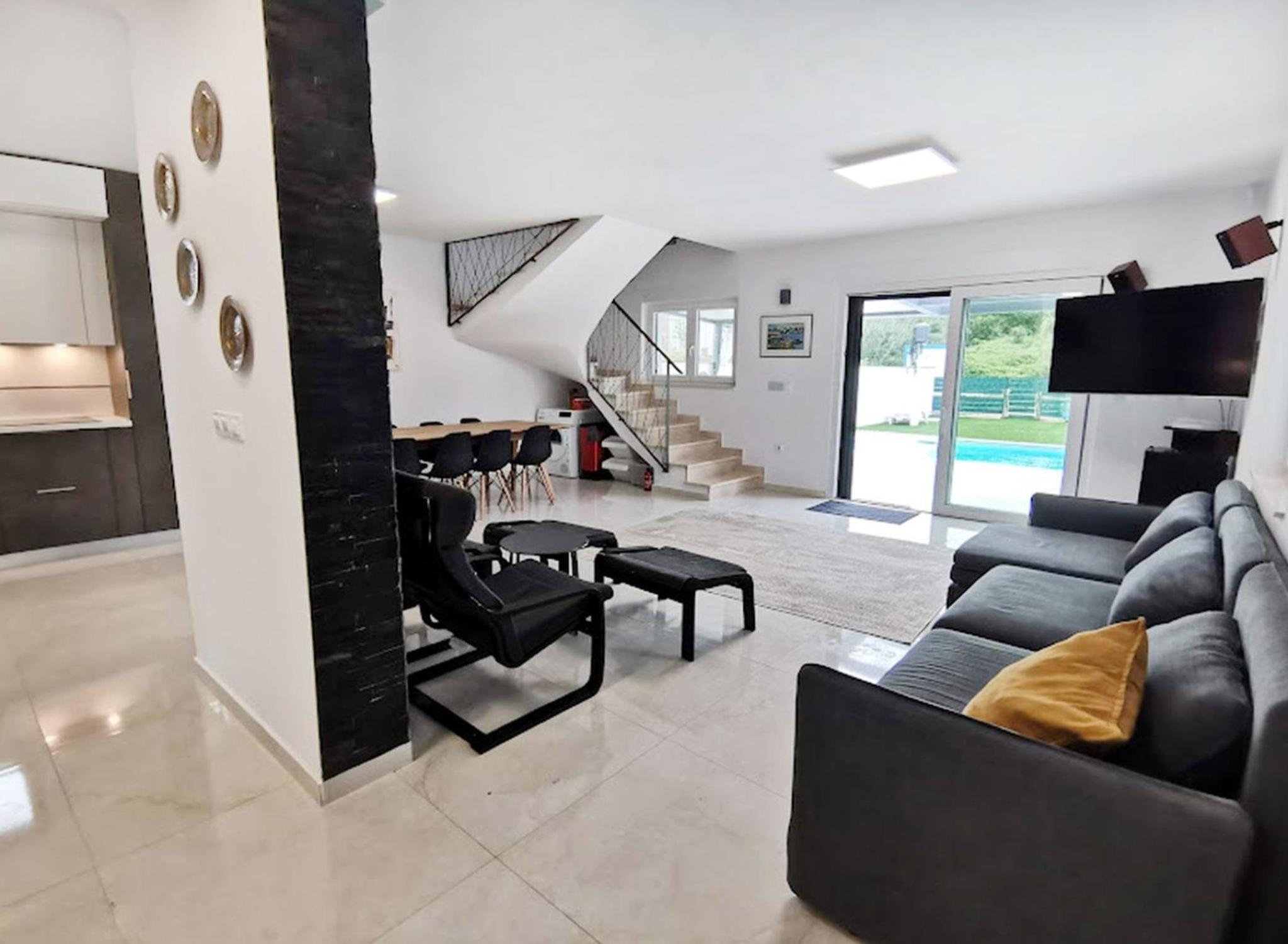Two-storey house with pool