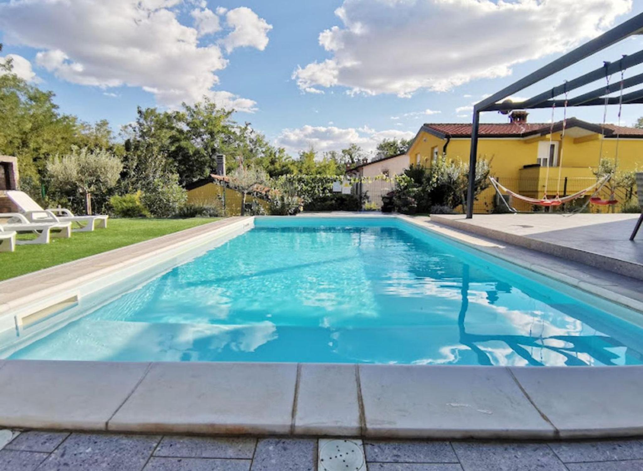Two-storey house with pool