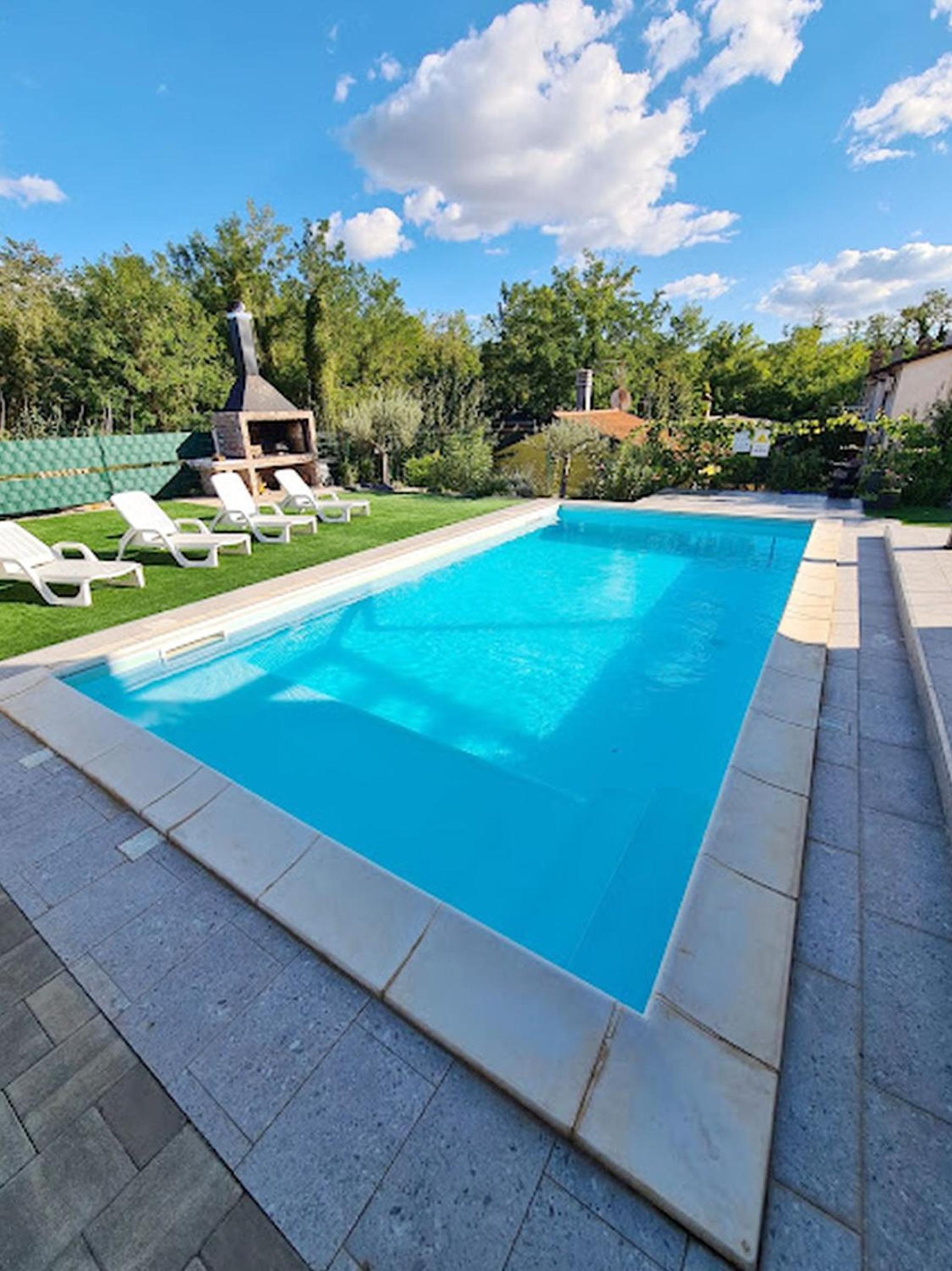 Two-storey house with pool