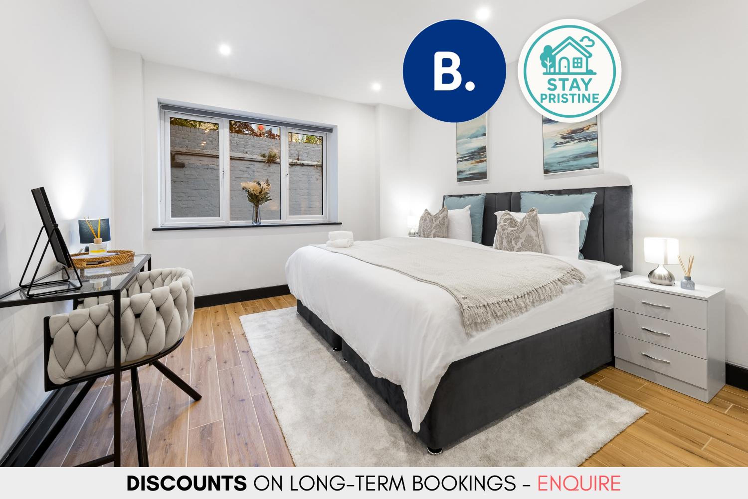 Luxury 1 Bedroom Apartment sleeps 4 with terrace 10 min to tube