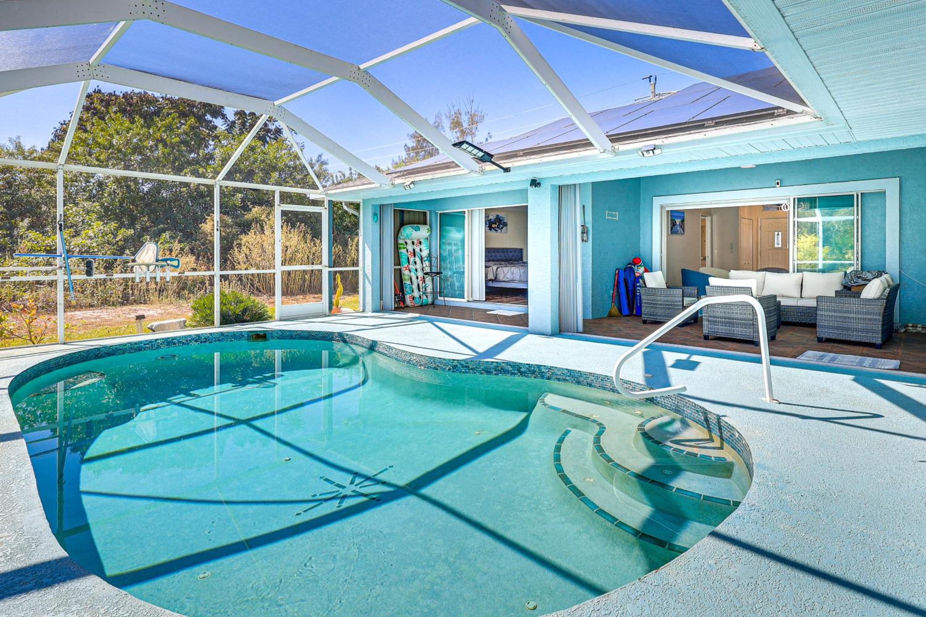 Canal-Front Home with Fishing Dock in Port Charlotte