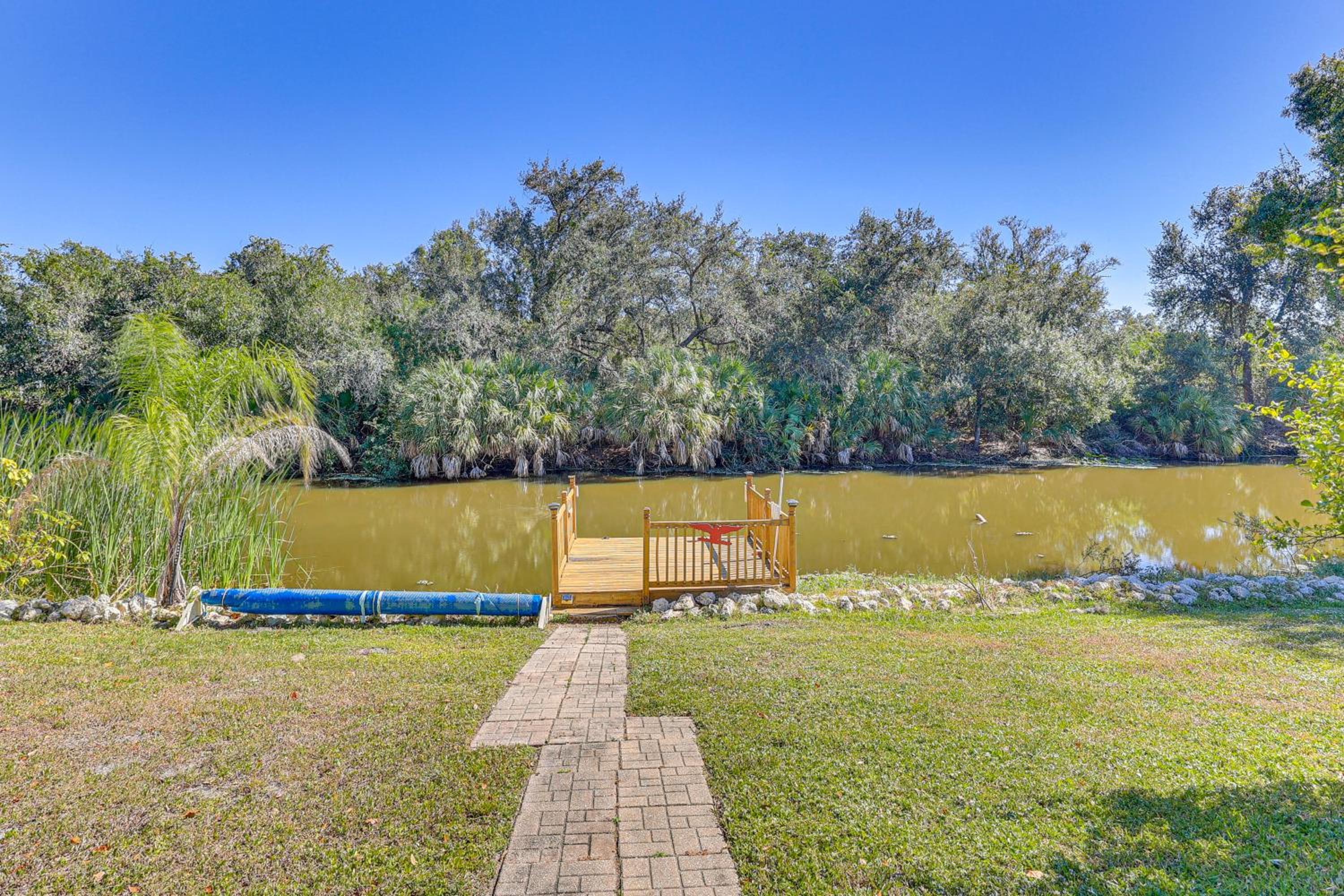 Canal-Front Home with Fishing Dock in Port Charlotte
