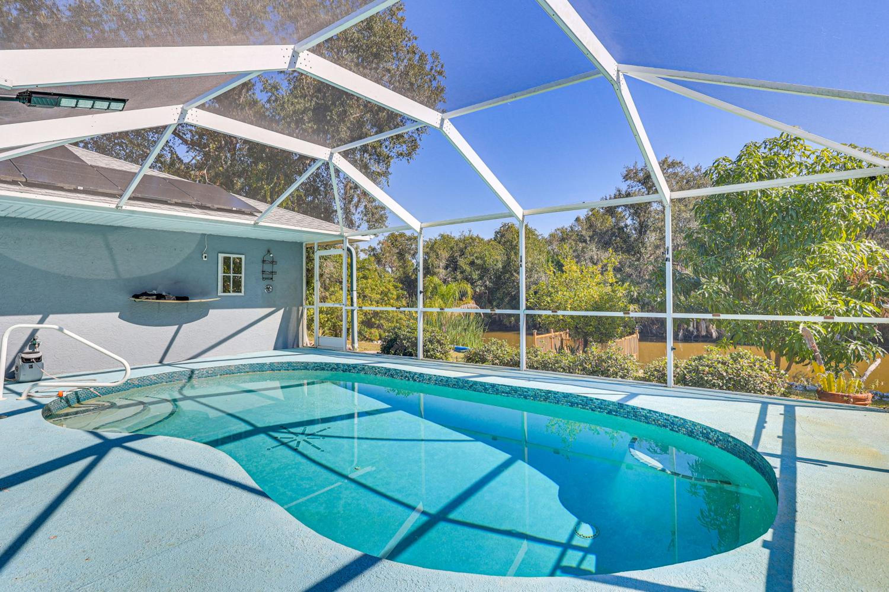 Canal-Front Home with Fishing Dock in Port Charlotte
