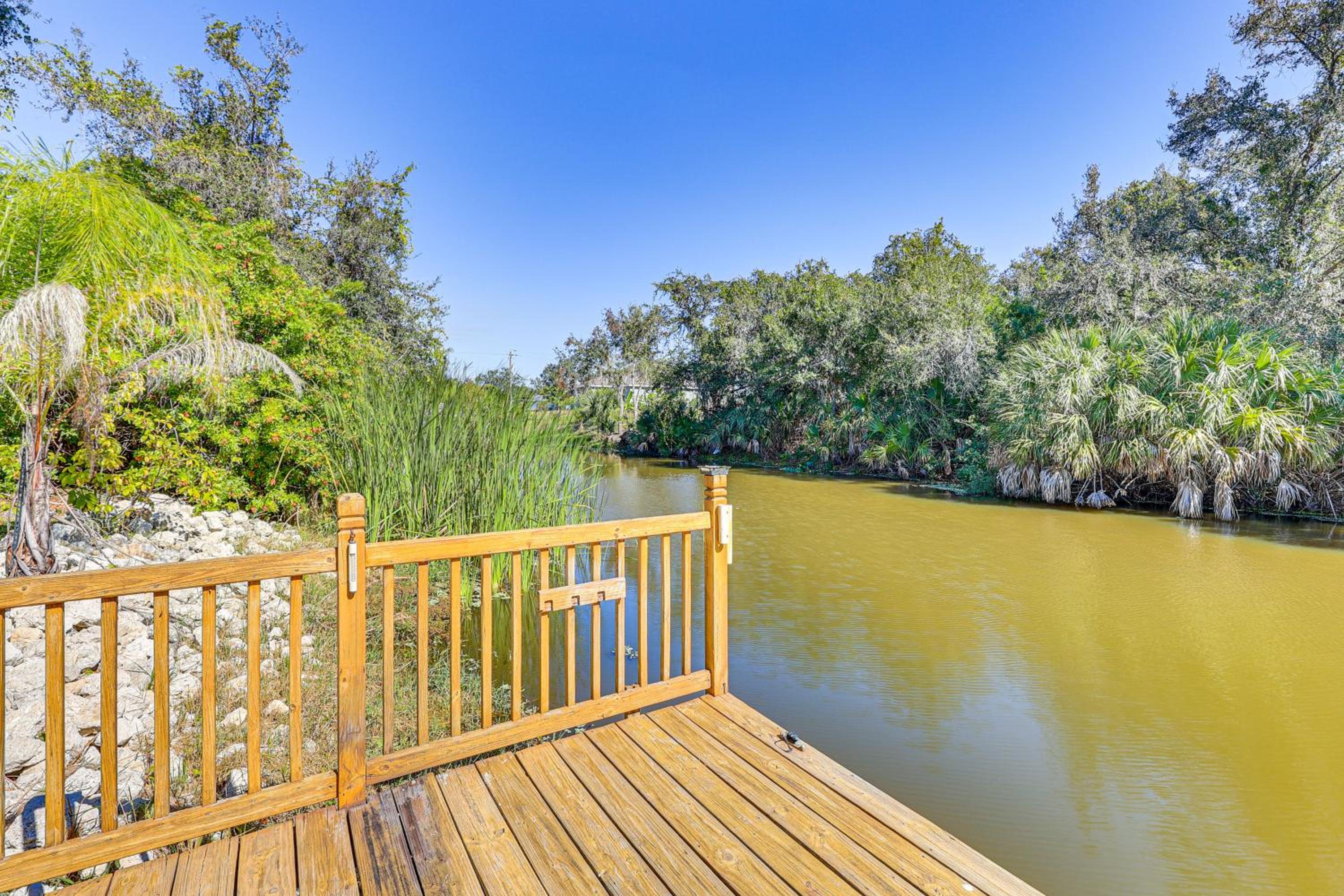 Canal-Front Home with Fishing Dock in Port Charlotte