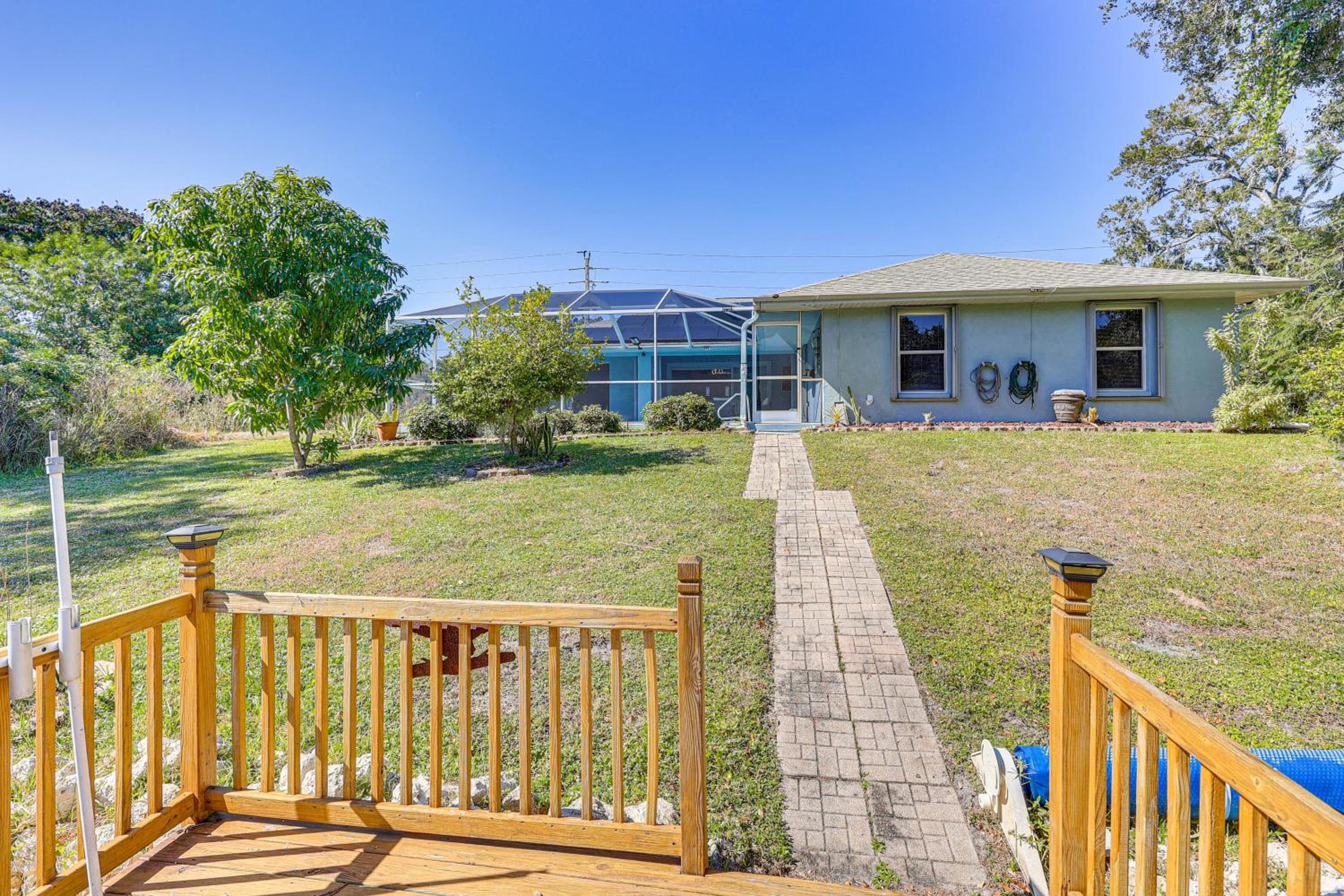 Canal-Front Home with Fishing Dock in Port Charlotte